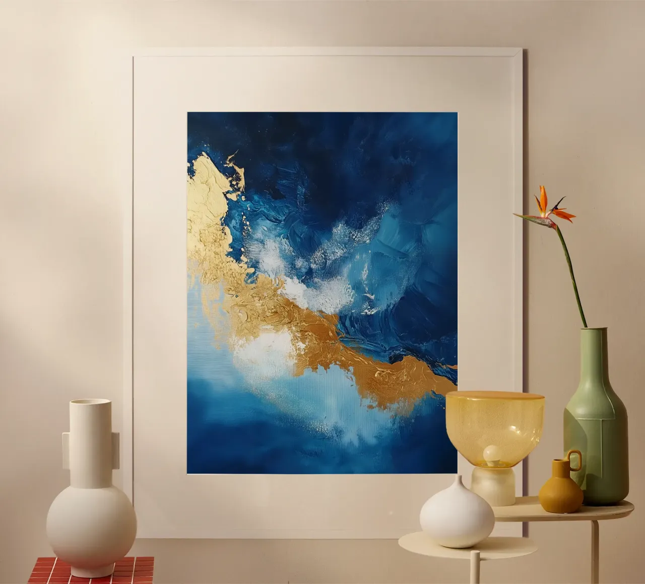 Ocean Wave poster with plastic frame by Schön