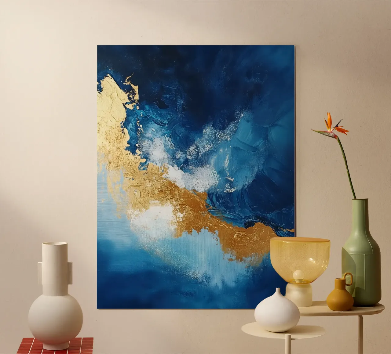 Ocean Wave poster with plastic frame by Schön