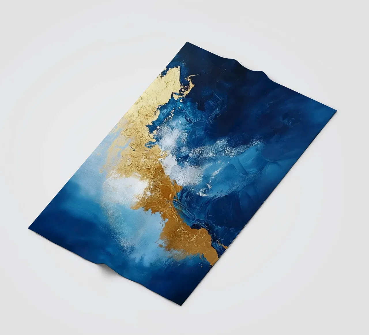 Ocean Wave fleece blanket by Schön