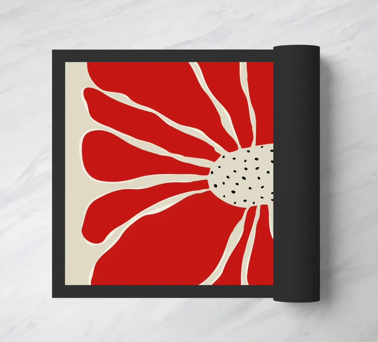 Big Blooming VI doormat by Miho Art Studio