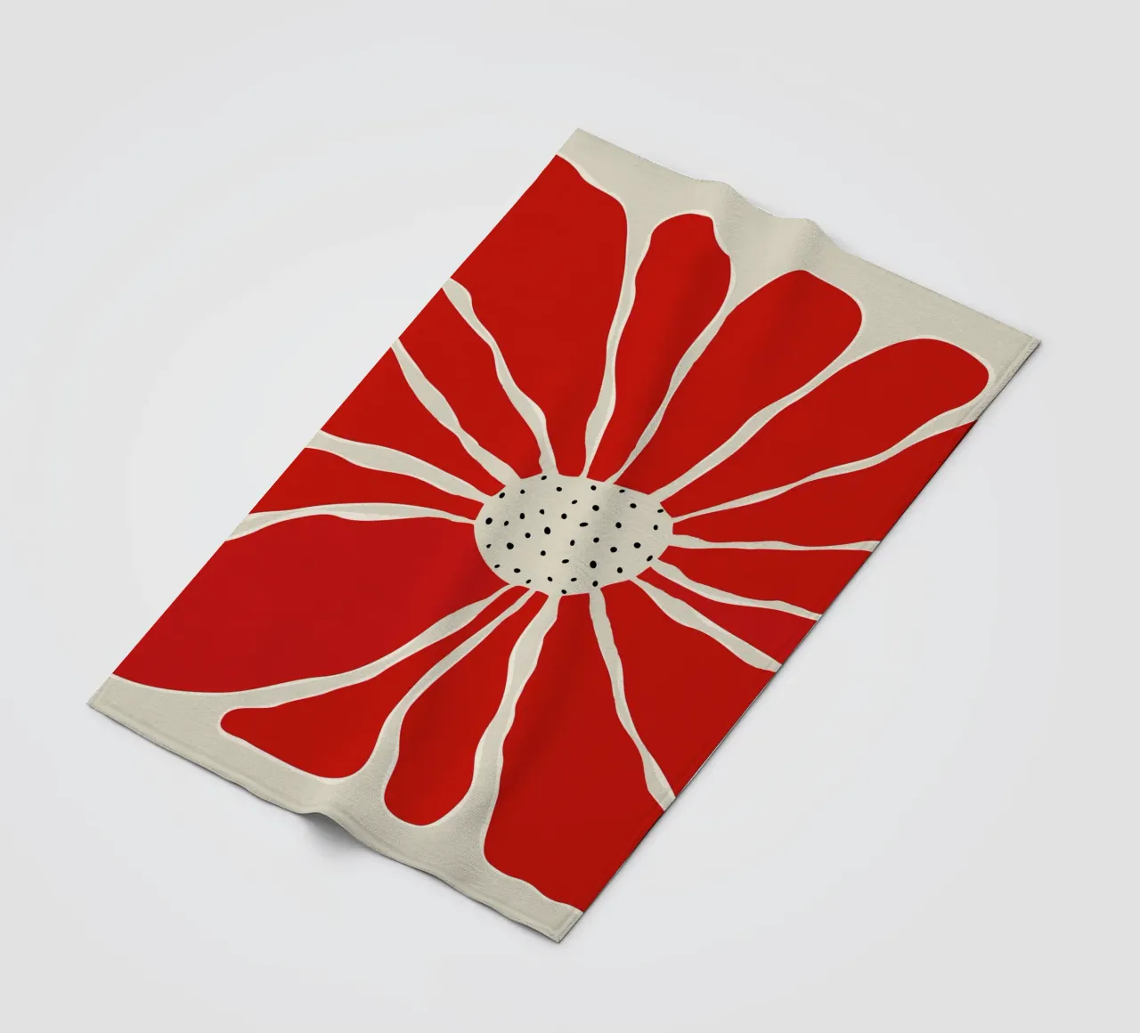 Big Blooming VI fleece blanket by Miho Art Studio