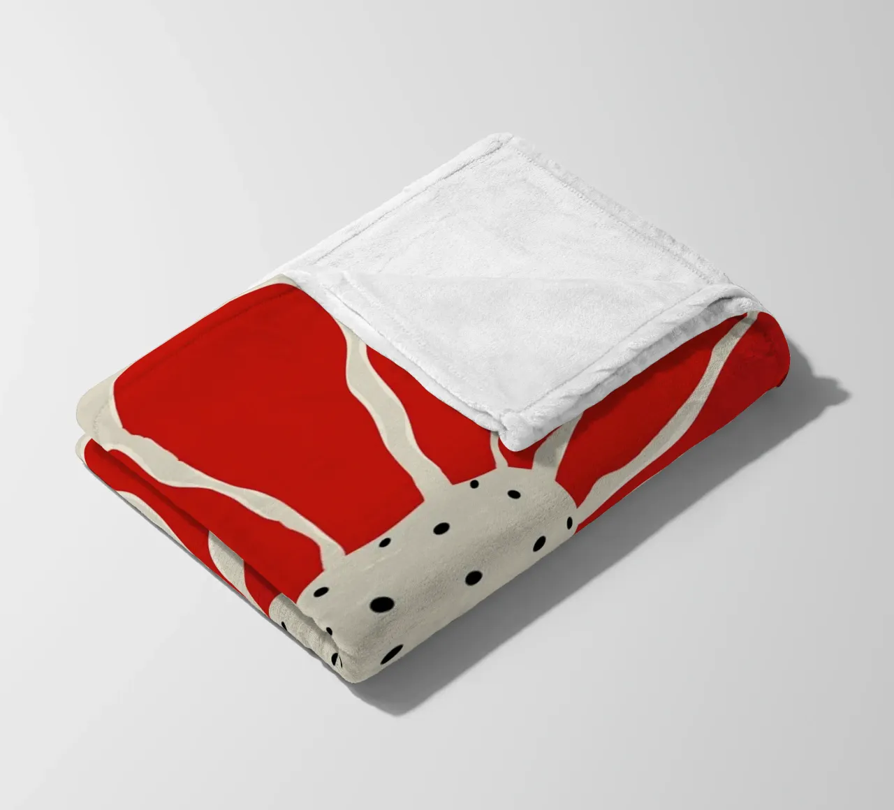 Big Blooming VI fleece blanket by Miho Art Studio