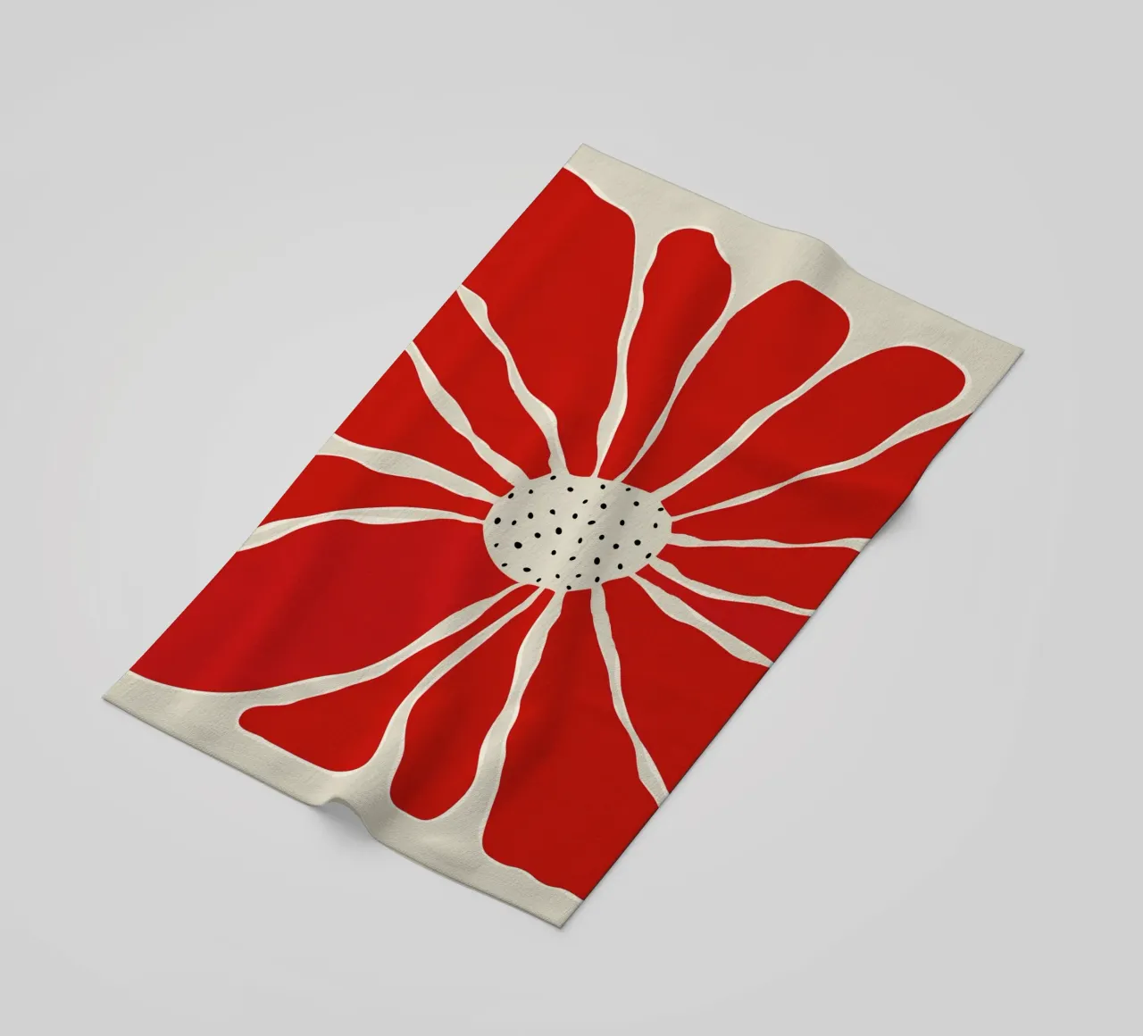 Big Blooming VI beach towel by Miho Art Studio