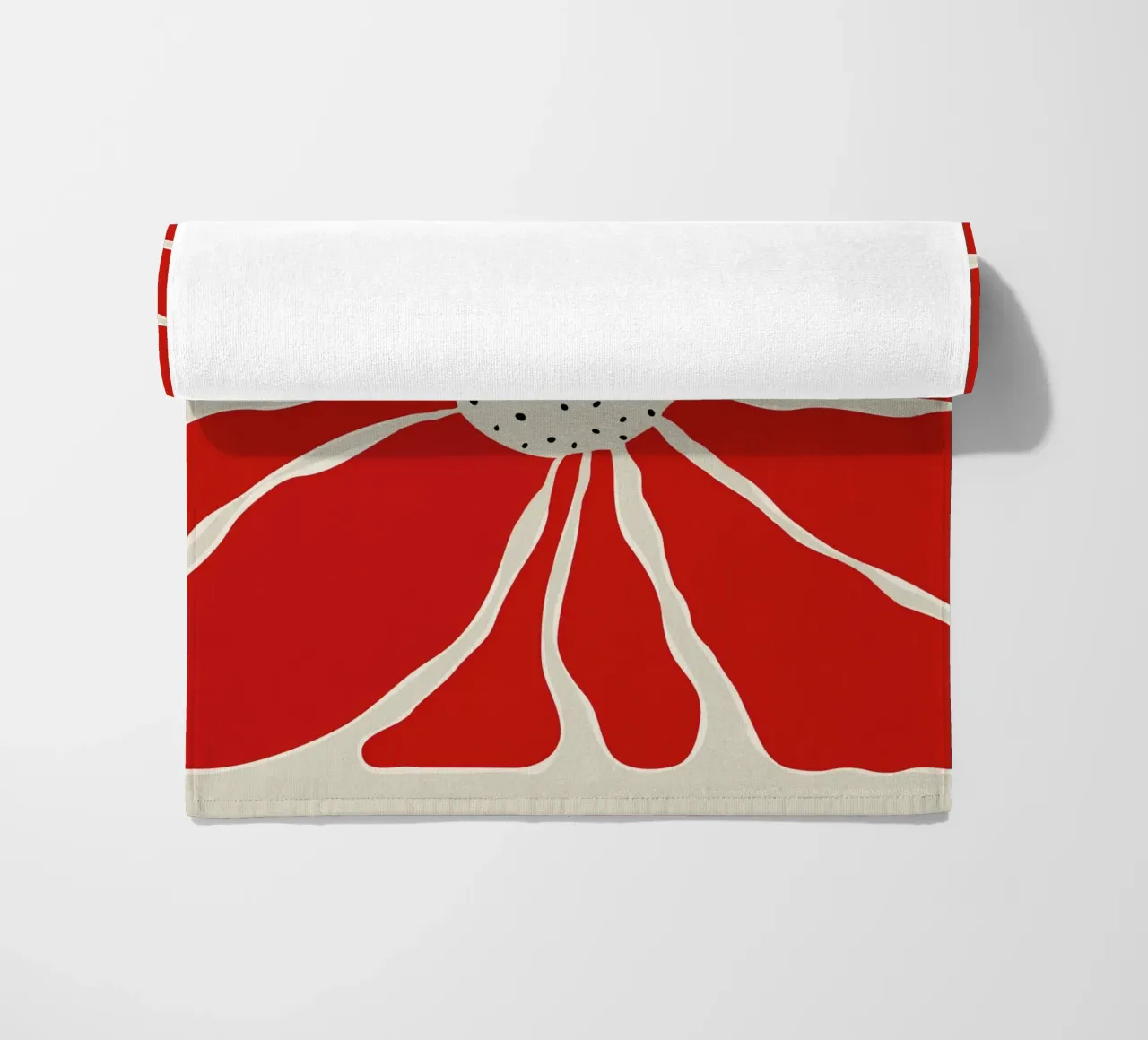 Big Blooming VI beach towel by Miho Art Studio