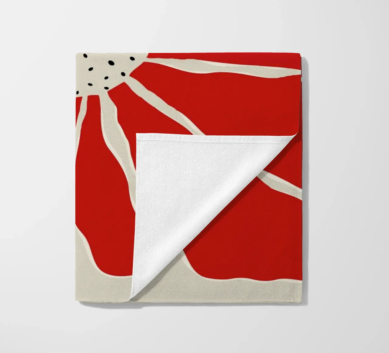 Big Blooming VI beach towel by Miho Art Studio
