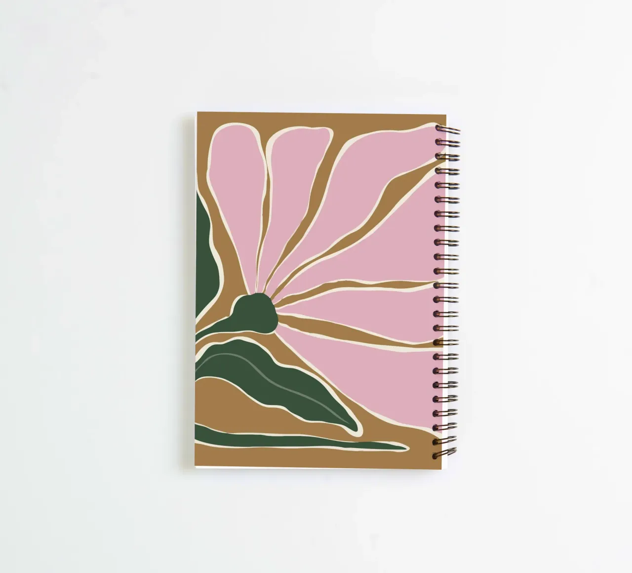 Big Blooming V spiral notebook by Miho Art Studio