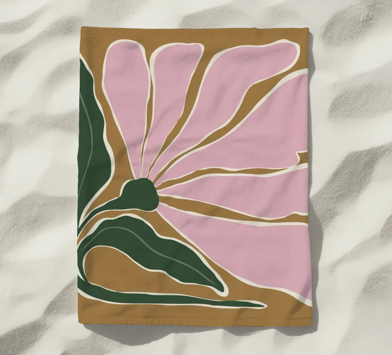 Grande Fiore V telo mare da Miho Art Studio