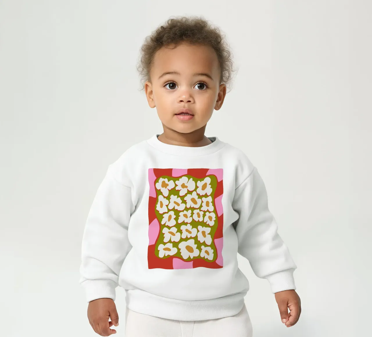 70's retro Bloom sudadera de bebé de Miho Art Studio