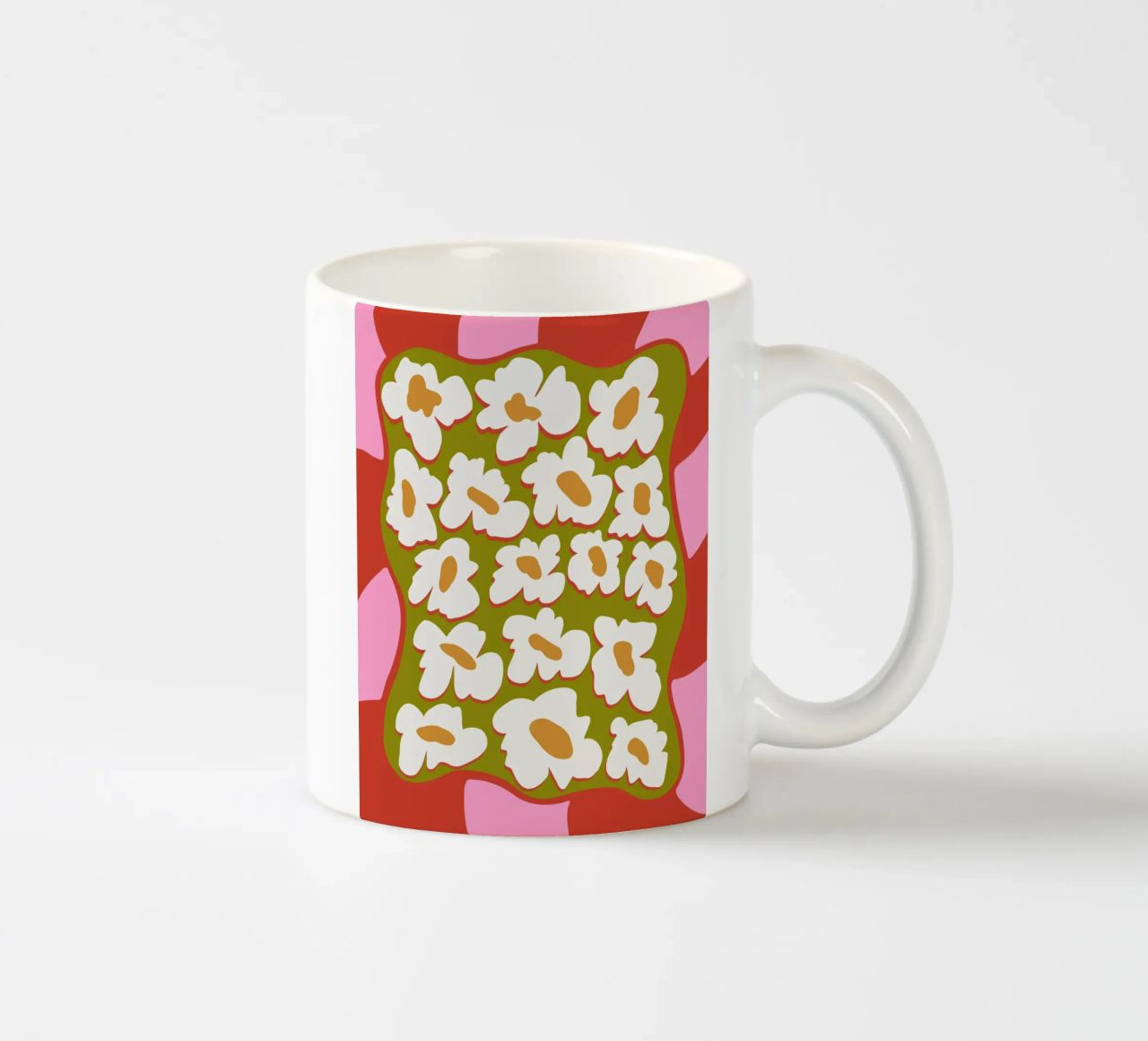 Bloom retrò anni '70 tazza in ceramica da Miho Art Studio