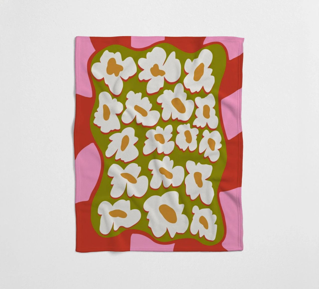 Bloom retrò anni '70 coperta in pile da Miho Art Studio
