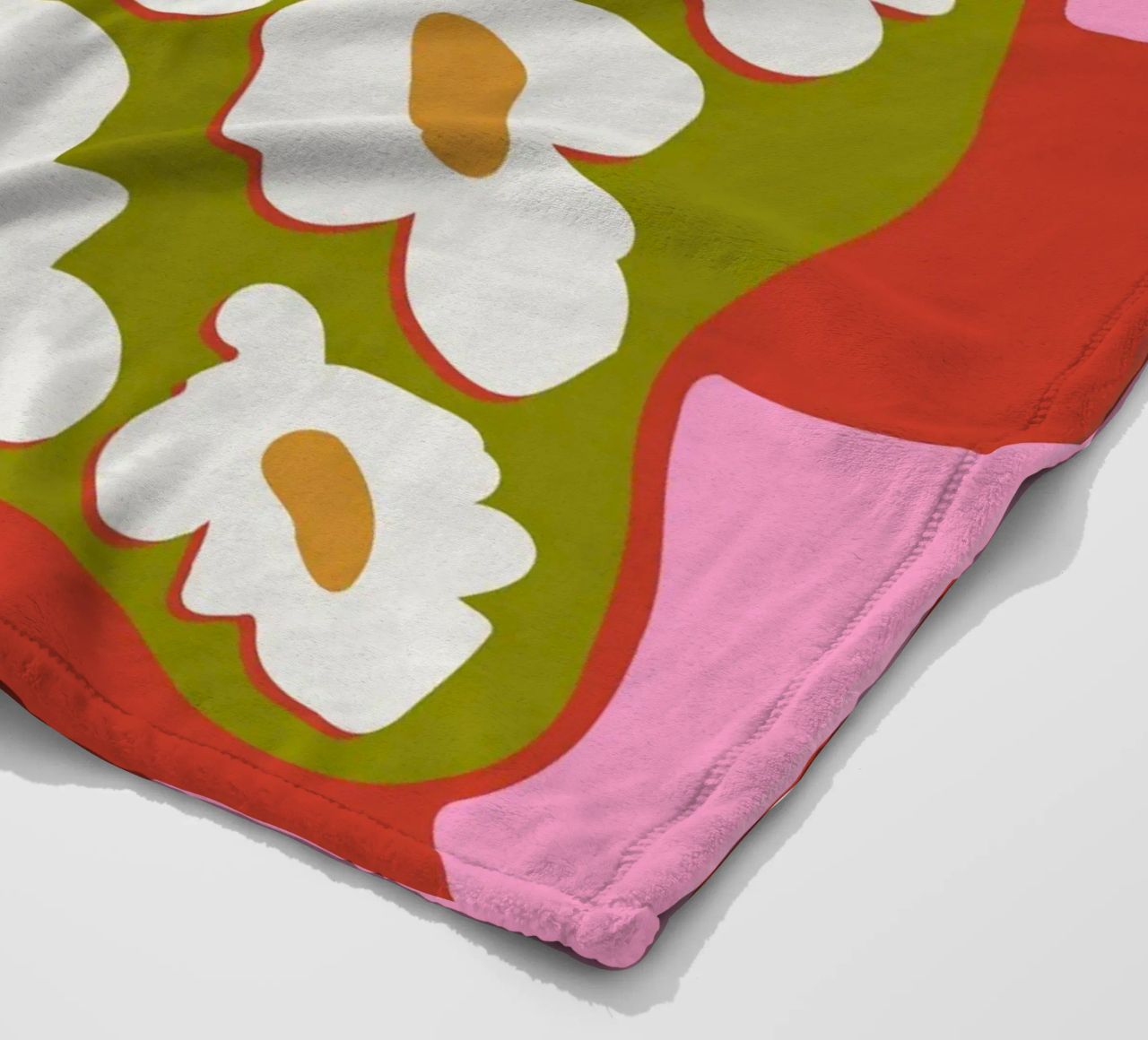 Bloom retrò anni '70 coperta in pile da Miho Art Studio