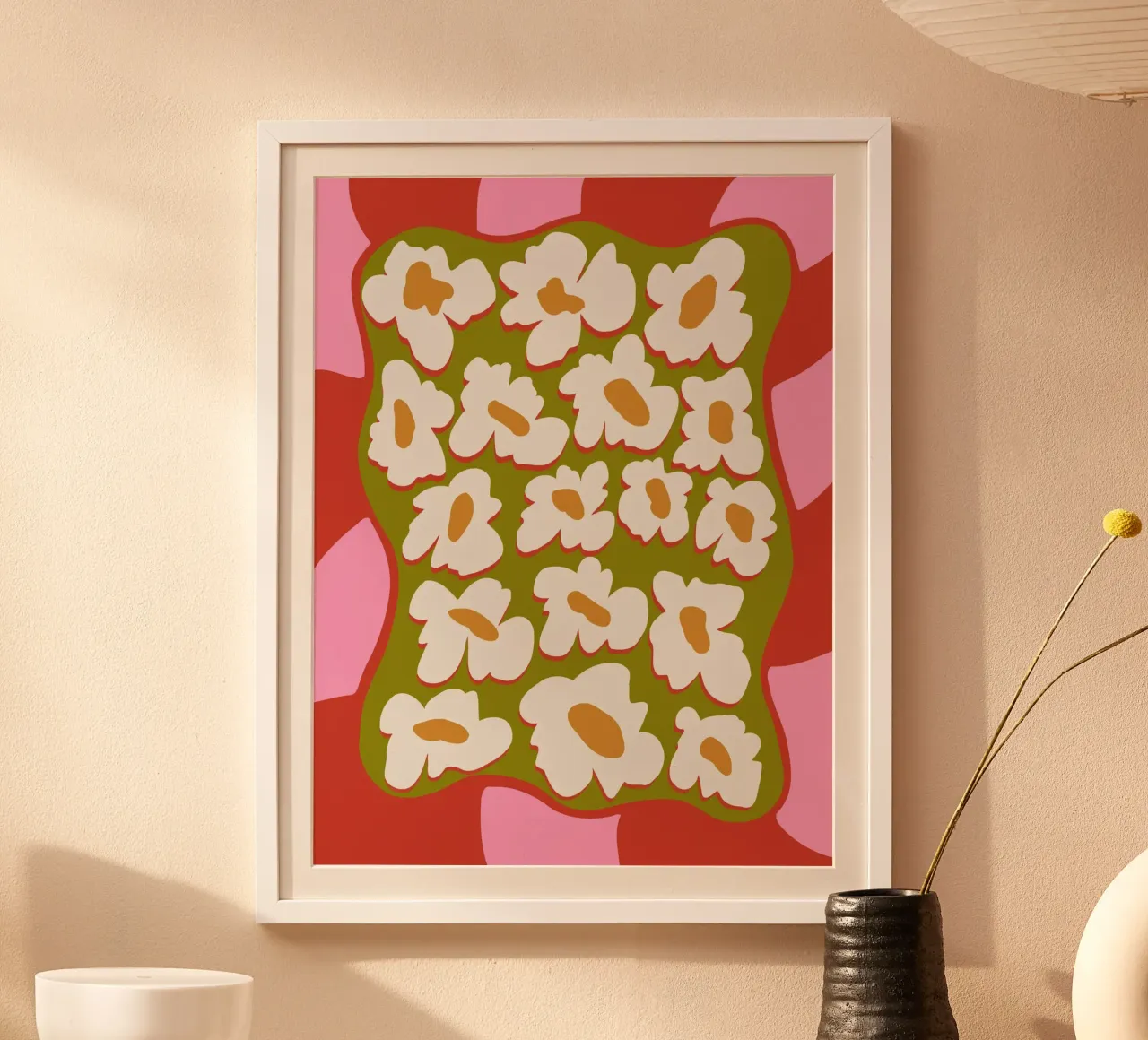 Bloom retrò anni '70 carta hahnemühle da Miho Art Studio