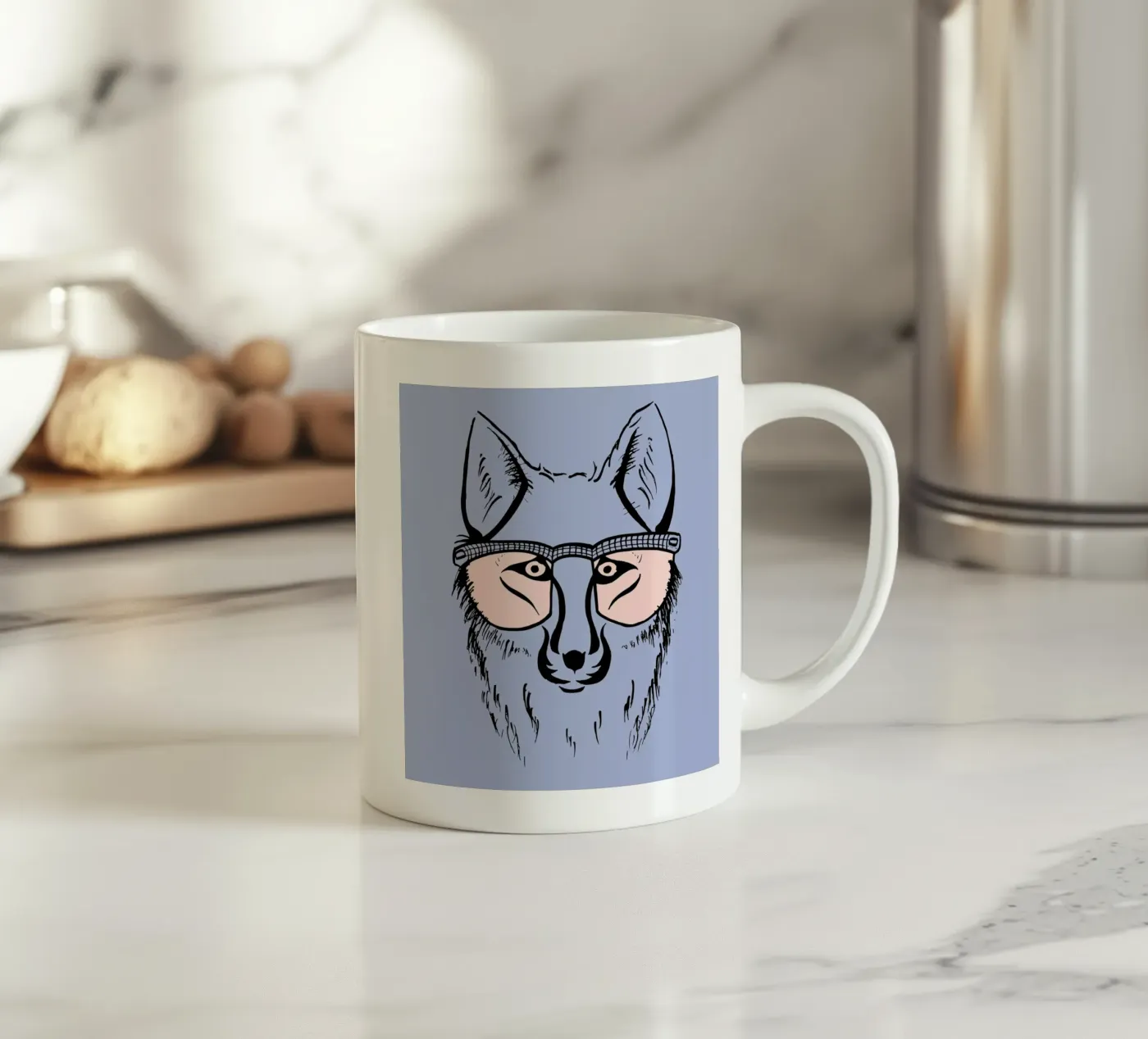 Fox ceramic mug by P'tit Vélo