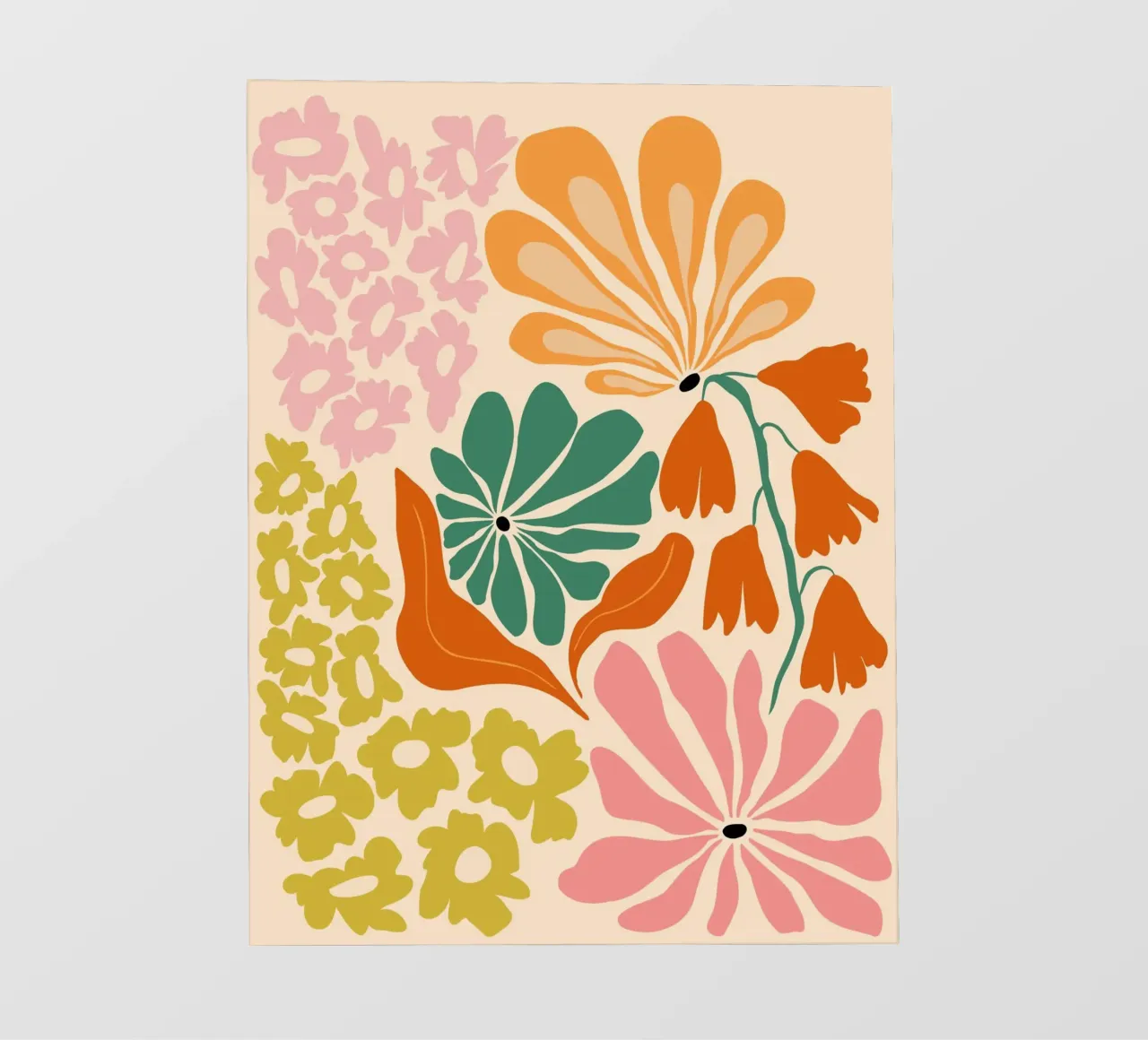 Beatitudine in fiore telo in pvc da Miho Art Studio