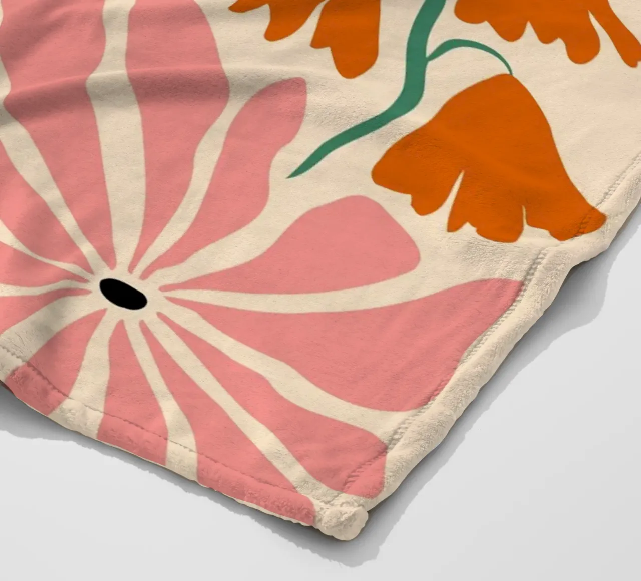 Beatitudine in fiore coperta in pile da Miho Art Studio