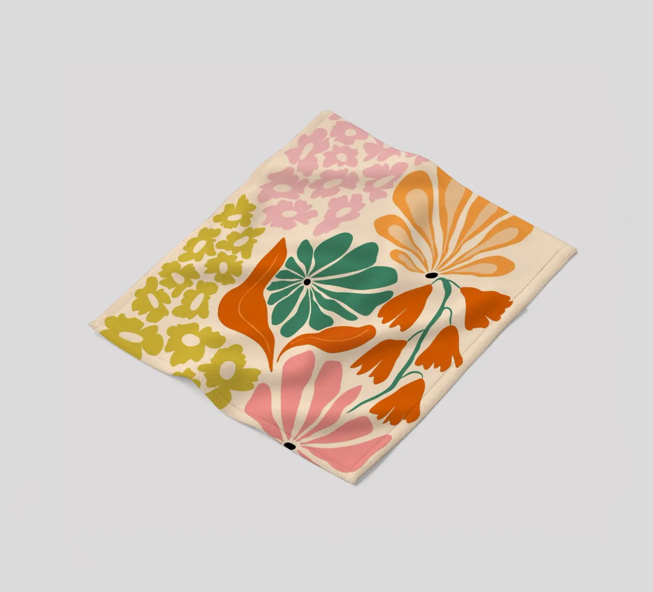 Beatitudine in fiore coperta in pile da Miho Art Studio