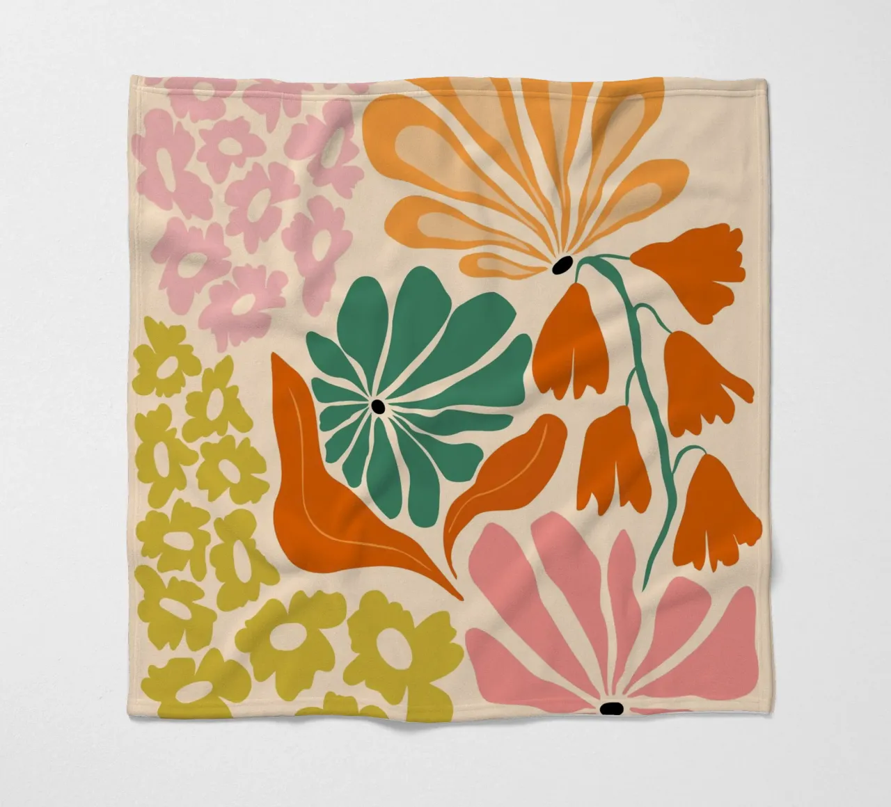 Beatitudine in fiore coperta in pile da Miho Art Studio