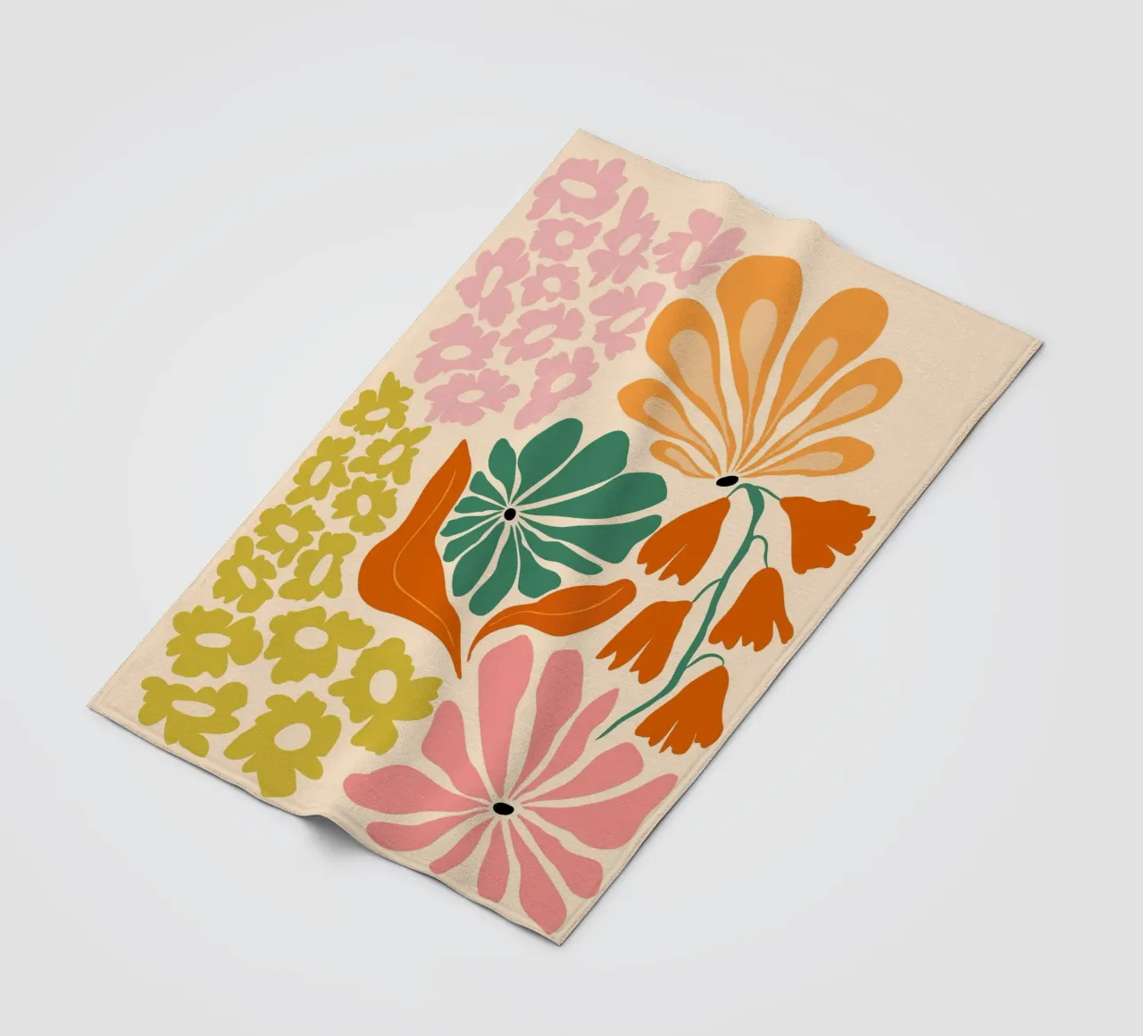 Beatitudine in fiore coperta in pile da Miho Art Studio