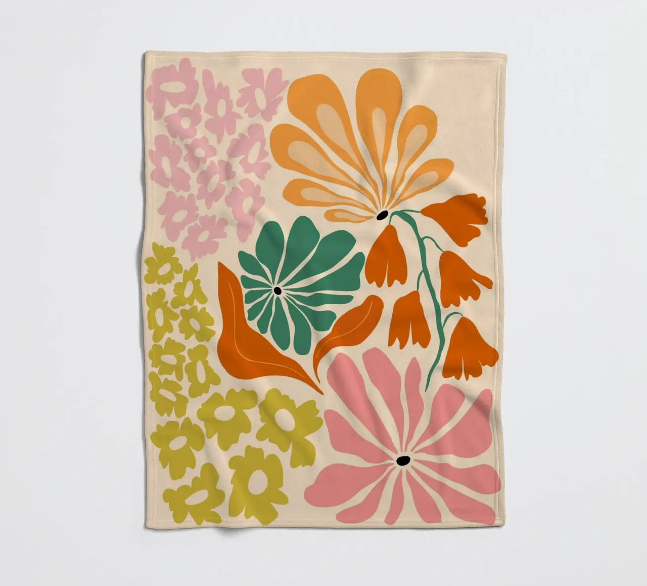 Beatitudine in fiore coperta in pile da Miho Art Studio
