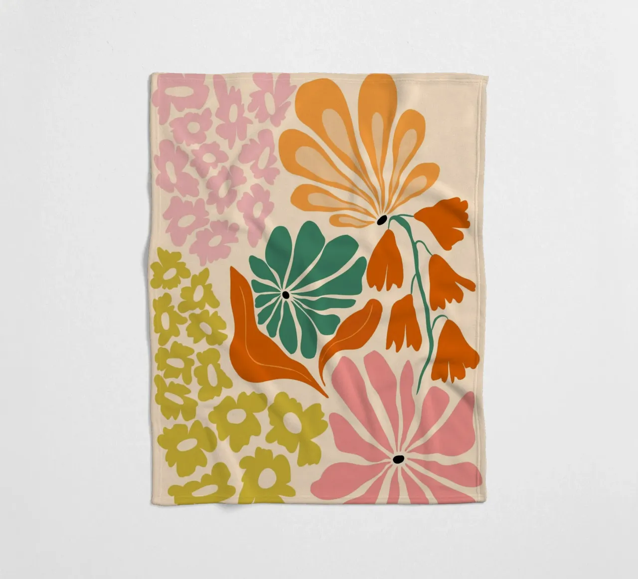 Beatitudine in fiore coperta in pile da Miho Art Studio