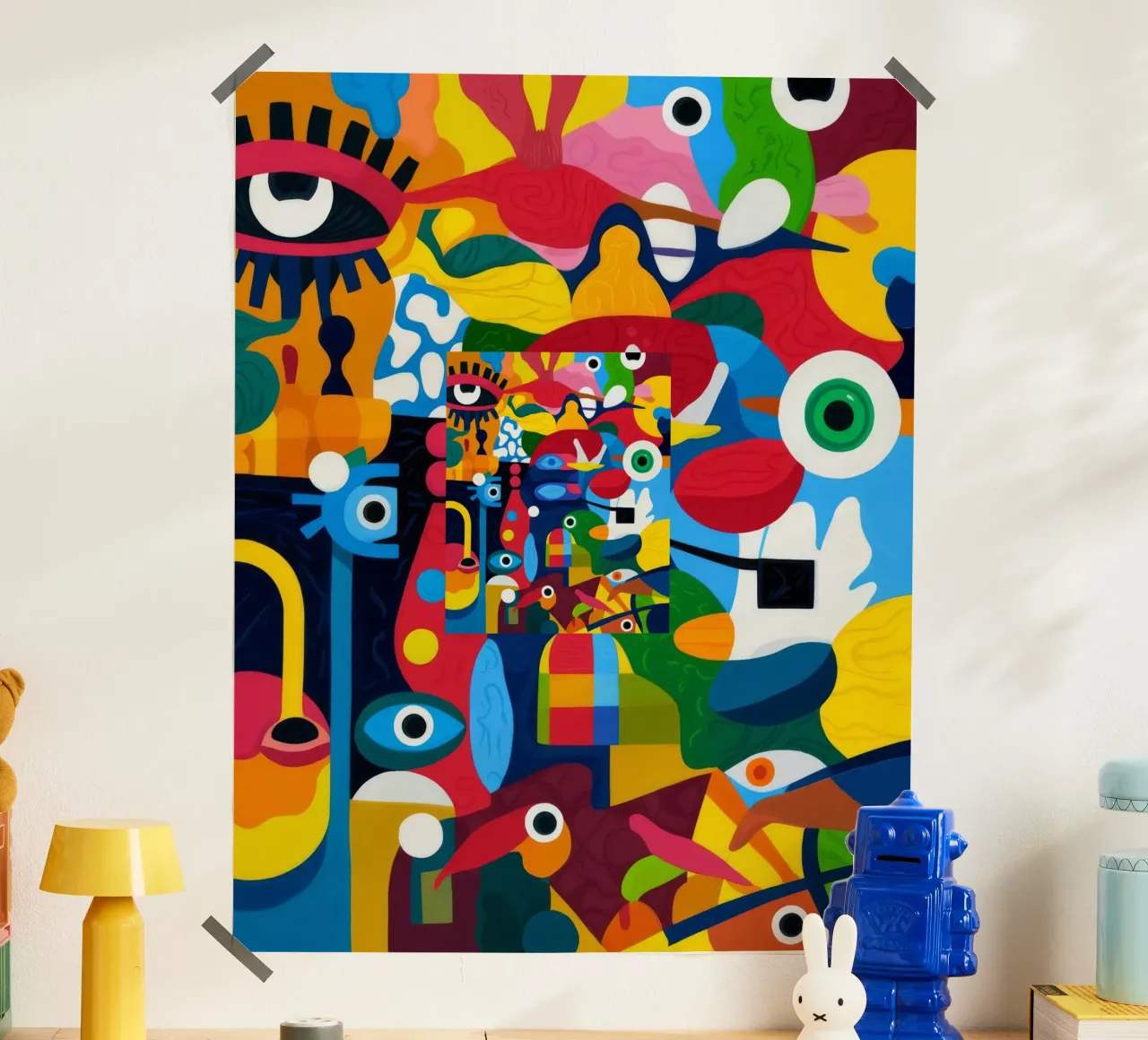 Cavalieri stravaganti poster con telaio in legno da Monarco Virtuoso