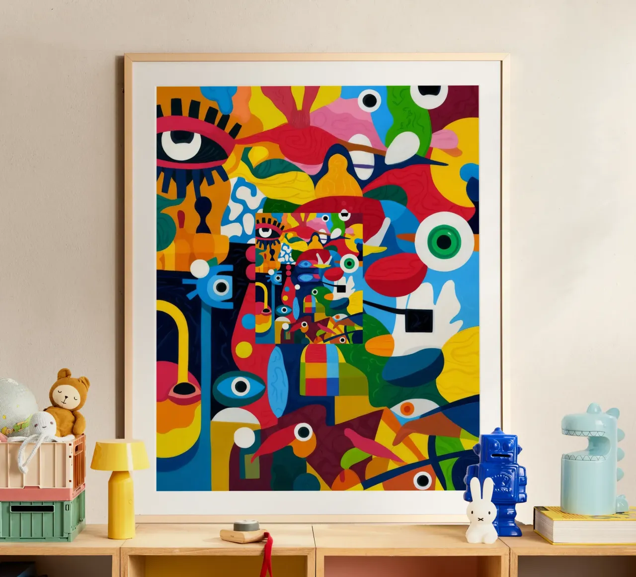 Cavalieri stravaganti poster con telaio in legno da Monarco Virtuoso