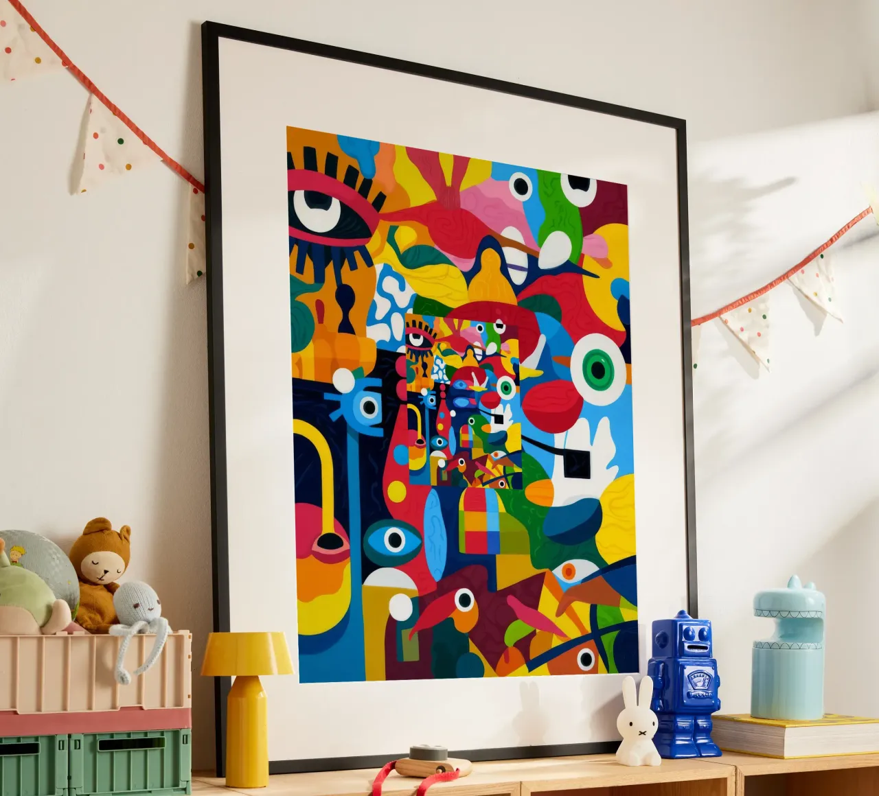 Cavalieri stravaganti poster con telaio in legno da Monarco Virtuoso