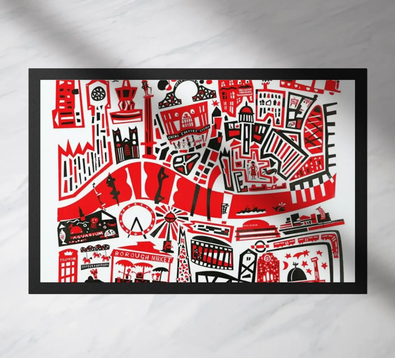 Busy London Map zerbino da Fox & Velvet