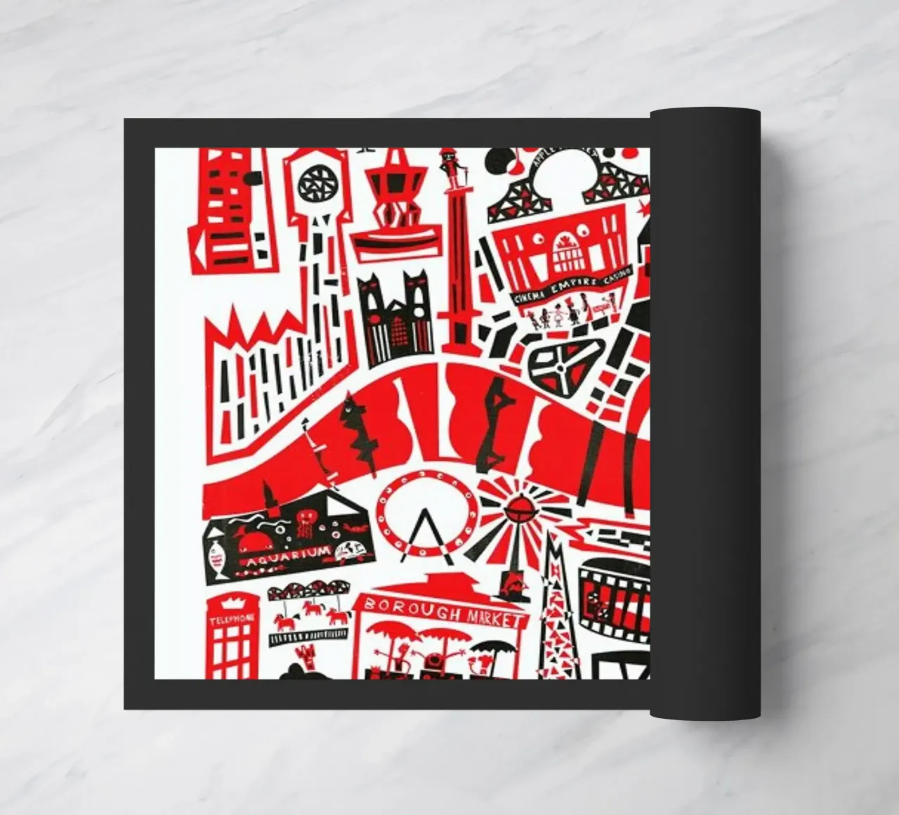 Busy London Map zerbino da Fox & Velvet