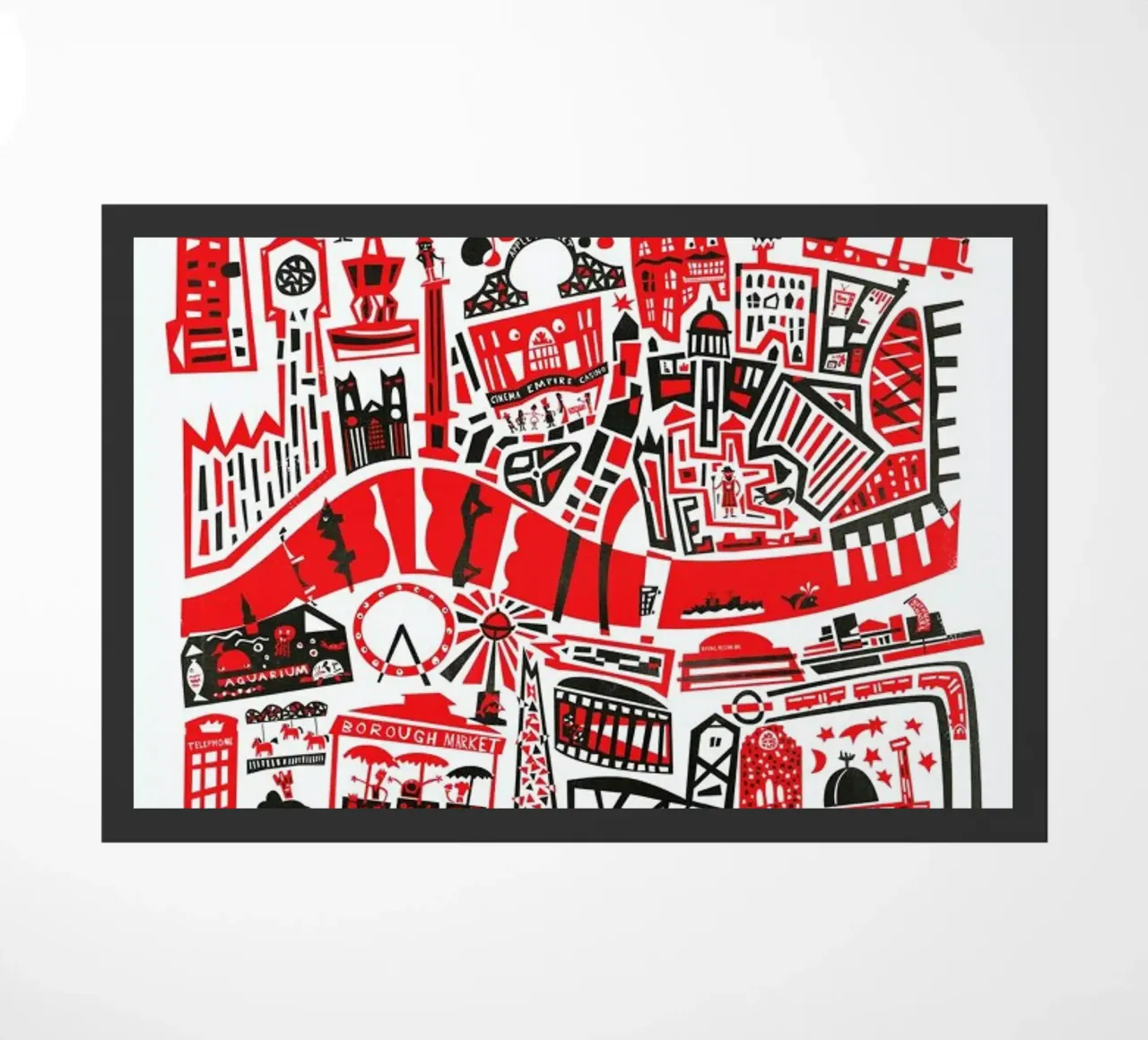 Busy London Map zerbino da Fox & Velvet