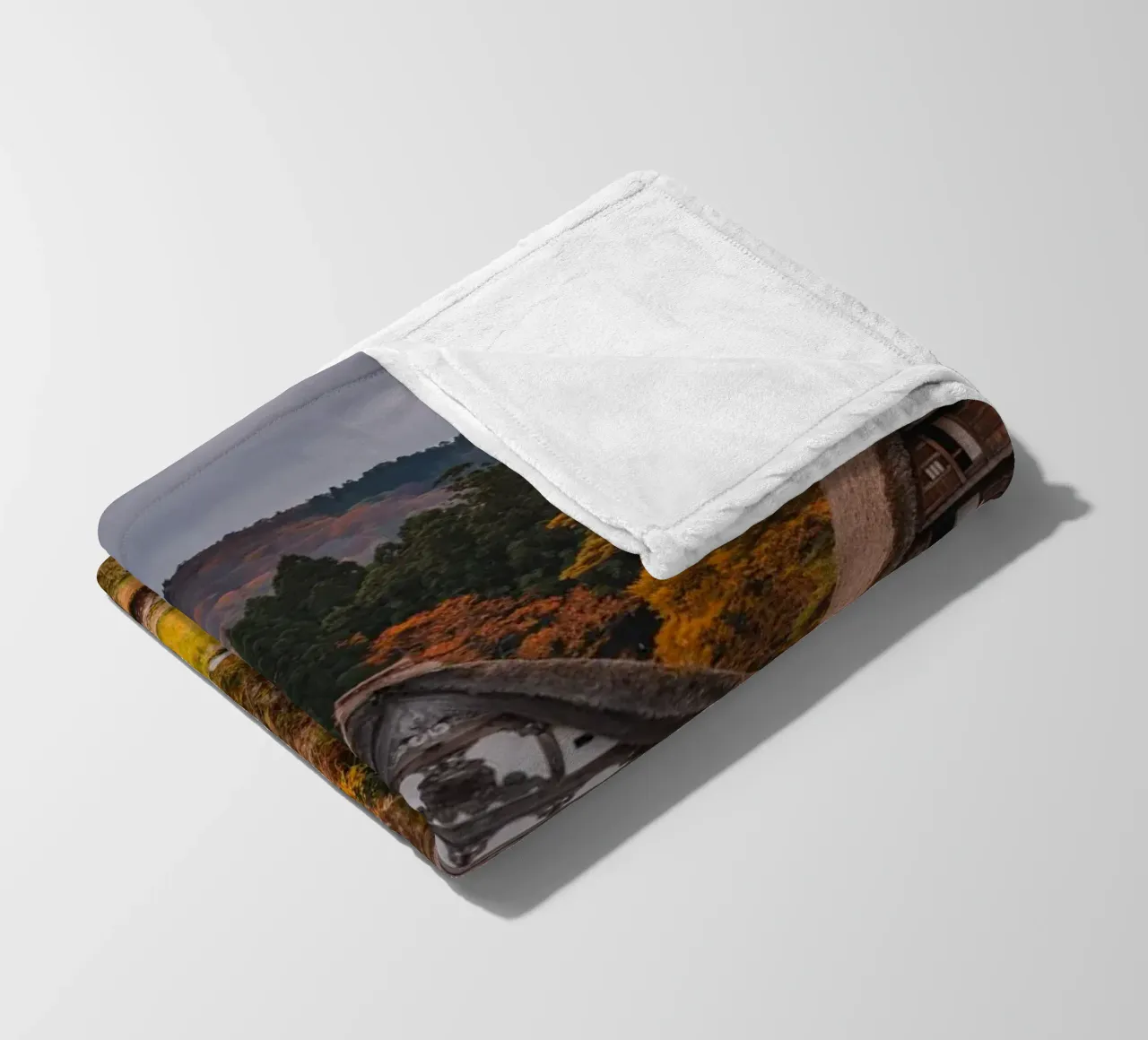 Case coloniche giapponesi in autunno - Shirakawa-go coperta in pile da Marcel Bisig