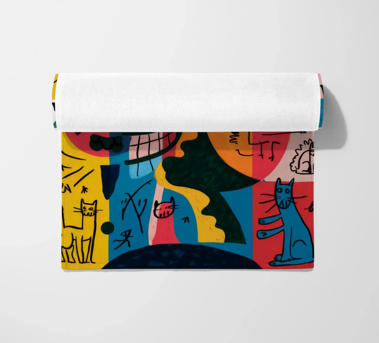 Volti surreali telo mare da Monarco Virtuoso