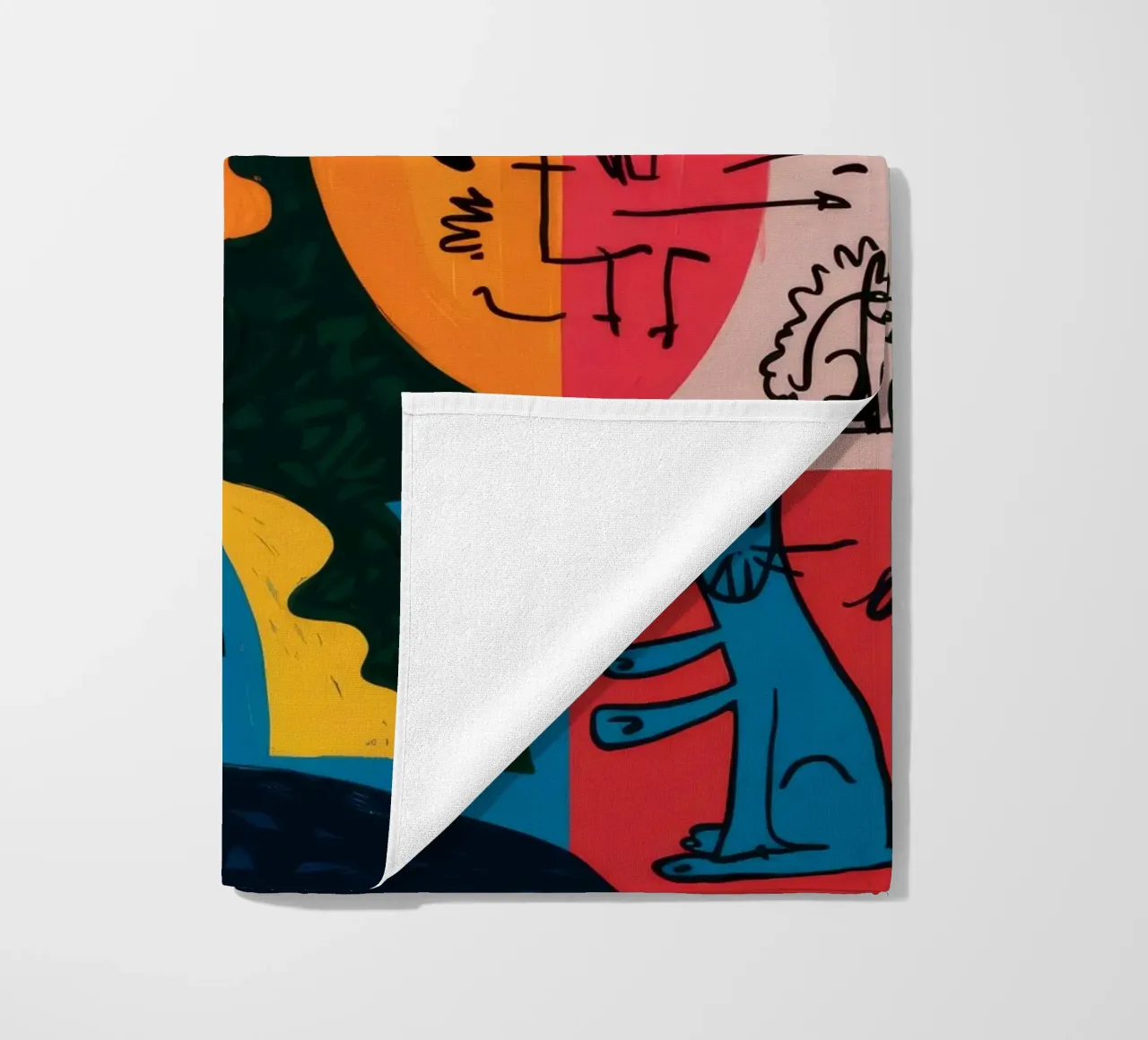 Volti surreali telo mare da Monarco Virtuoso