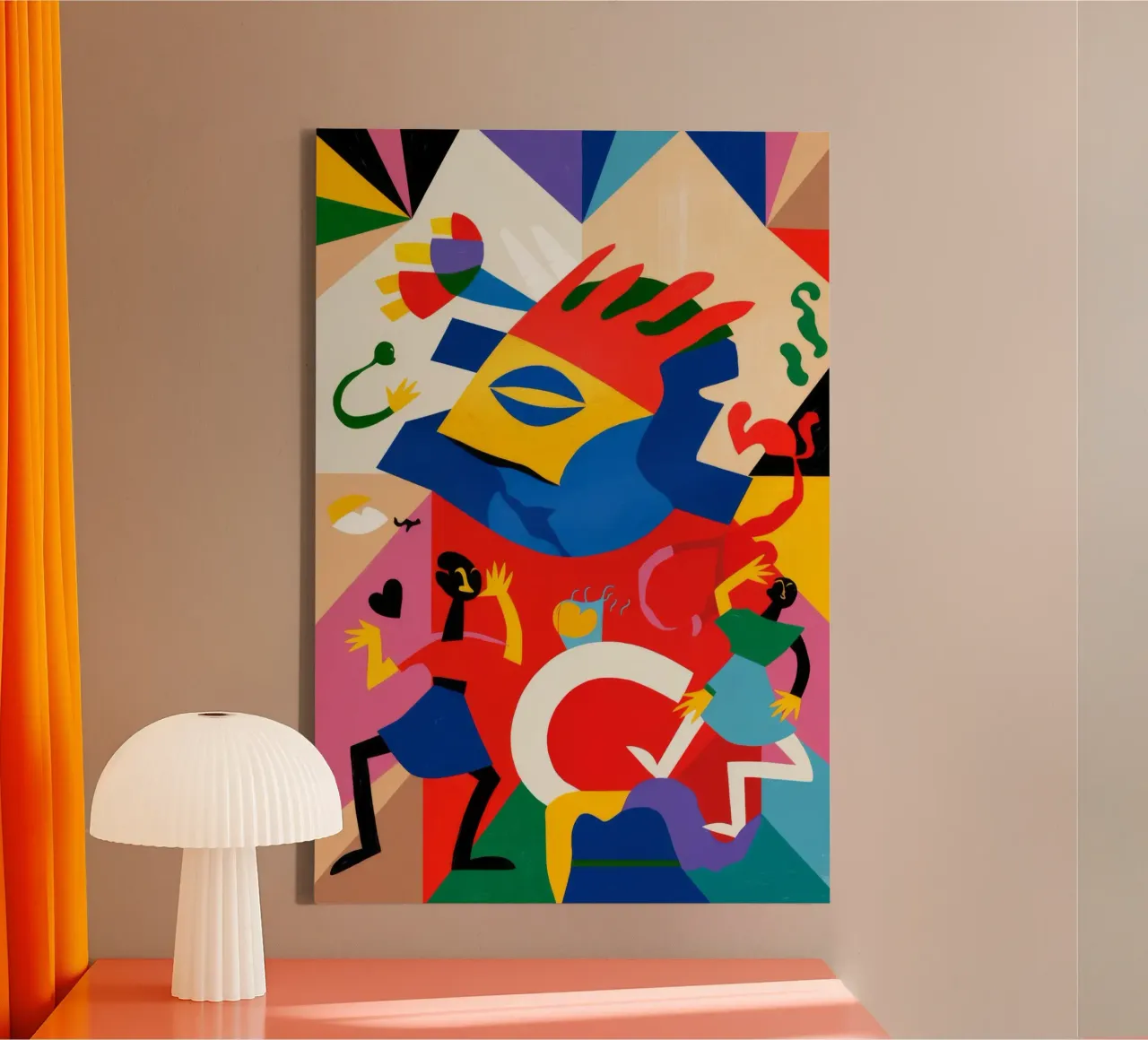 Abstrakte Bewegung Leinwand von Monarco Virtuoso