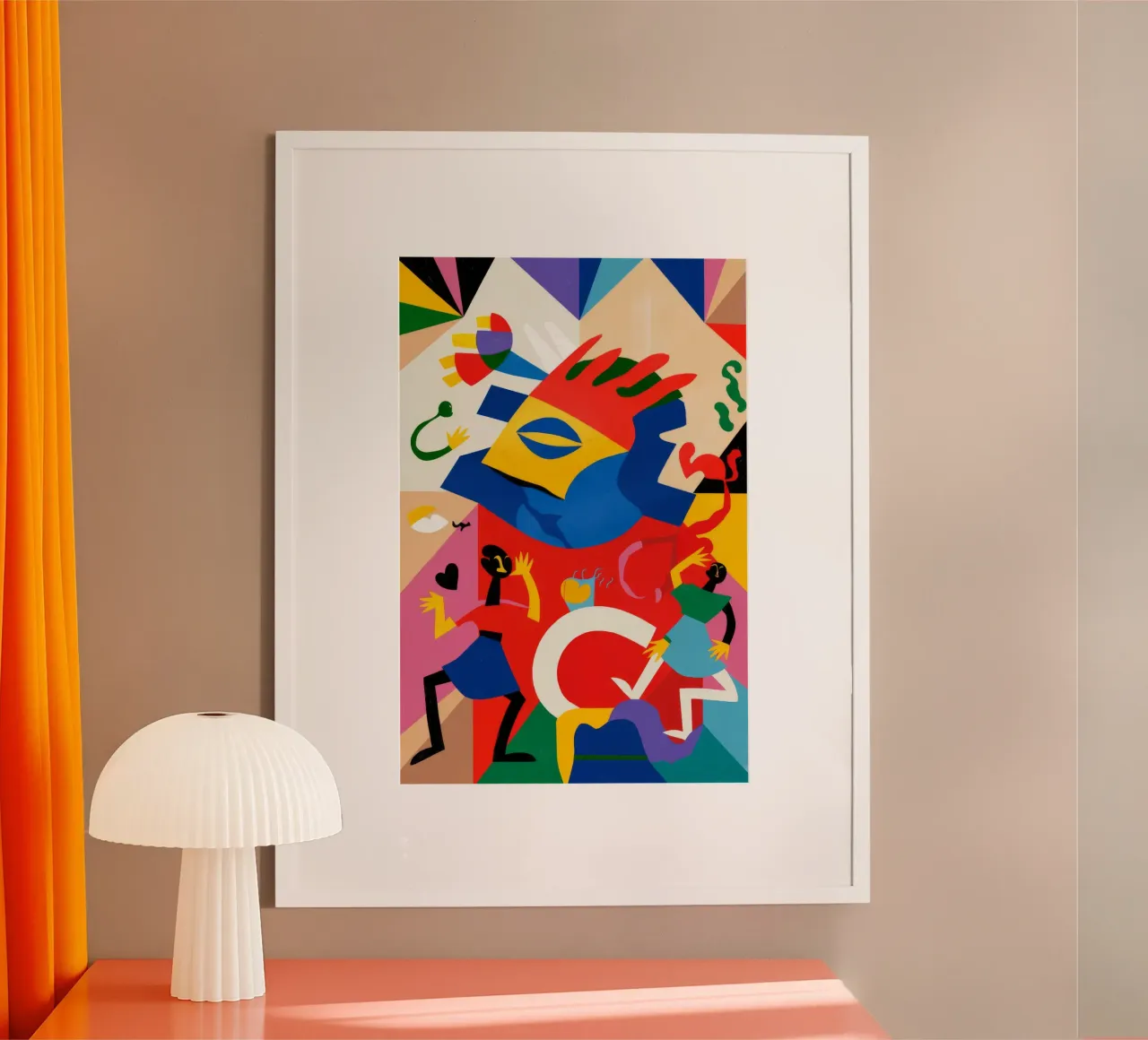 Abstracte beweging poster van Monarco Virtuoso