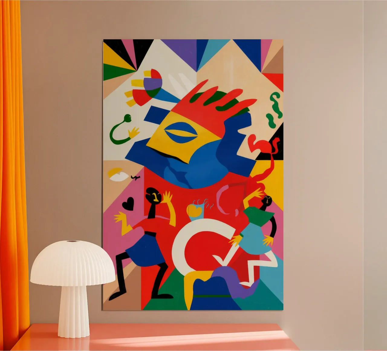 Abstracte beweging poster van Monarco Virtuoso