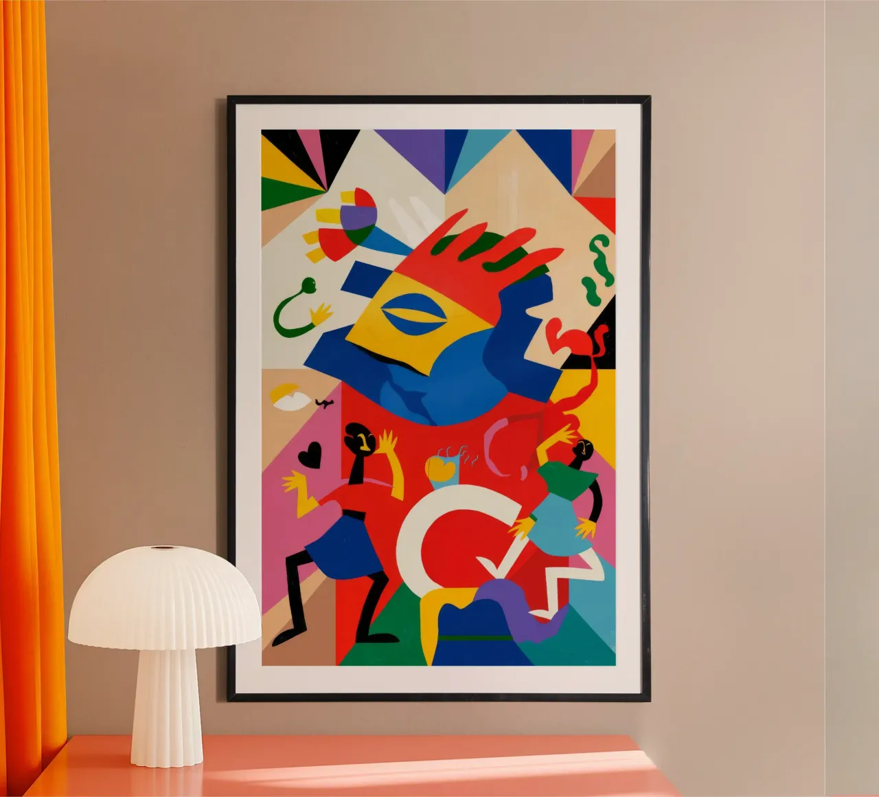 Abstracte beweging poster van Monarco Virtuoso