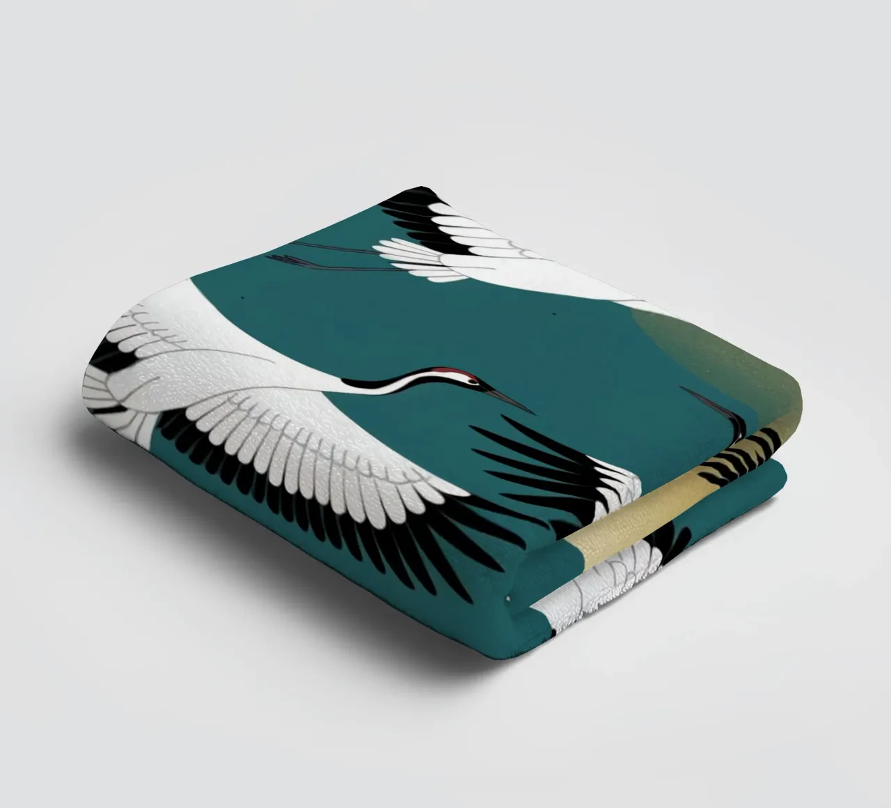 Cranes In Flight towel by logic