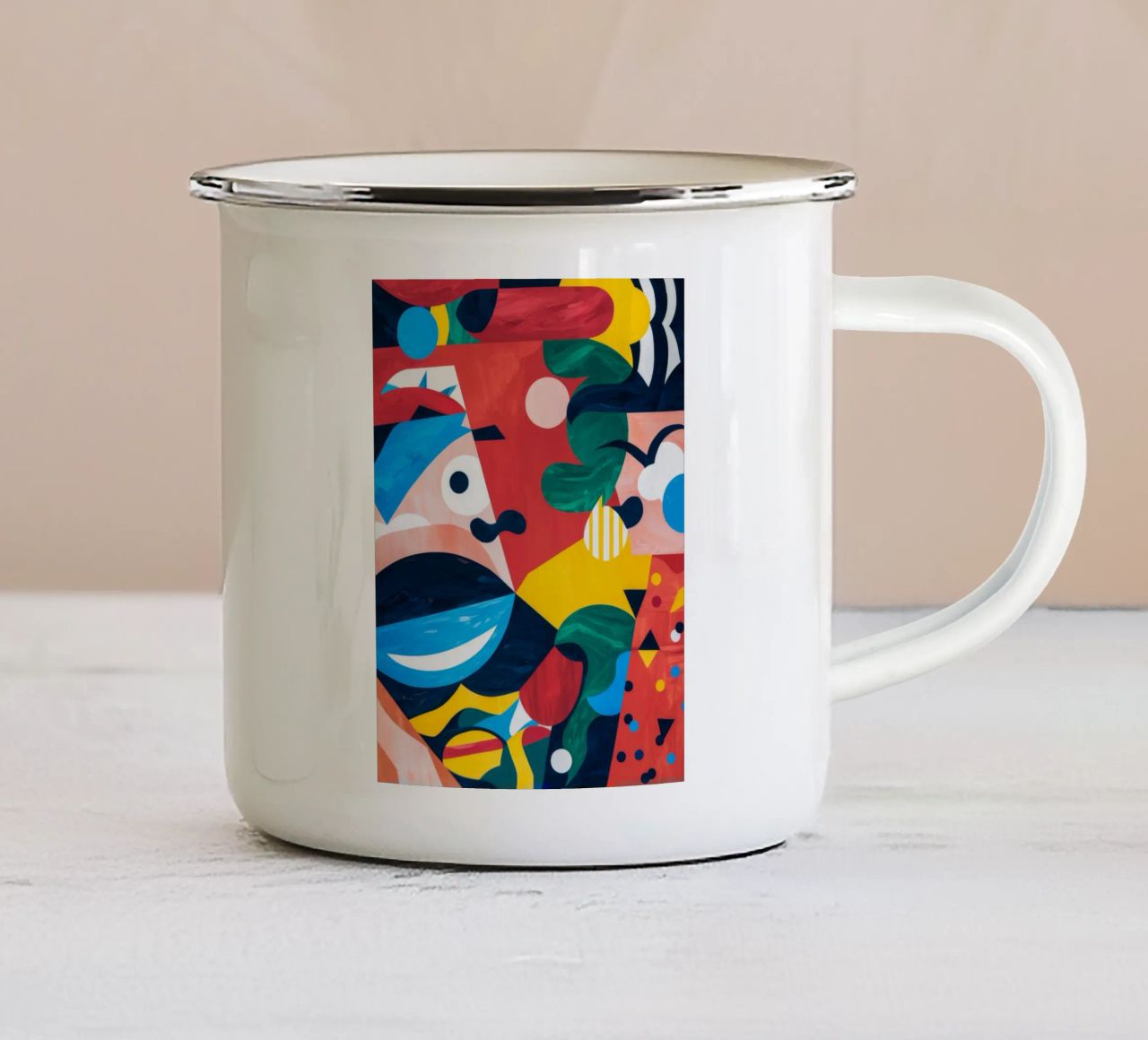 Geometric Fusion tazza in smalto da Monarco Virtuoso