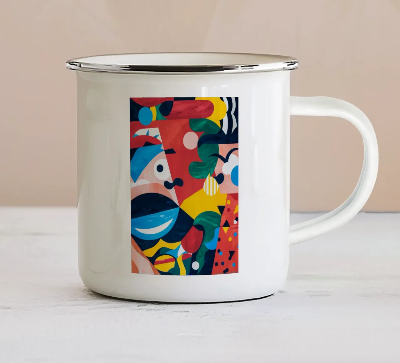 Fusión geométrica taza de esmalte de Monarco Virtuoso