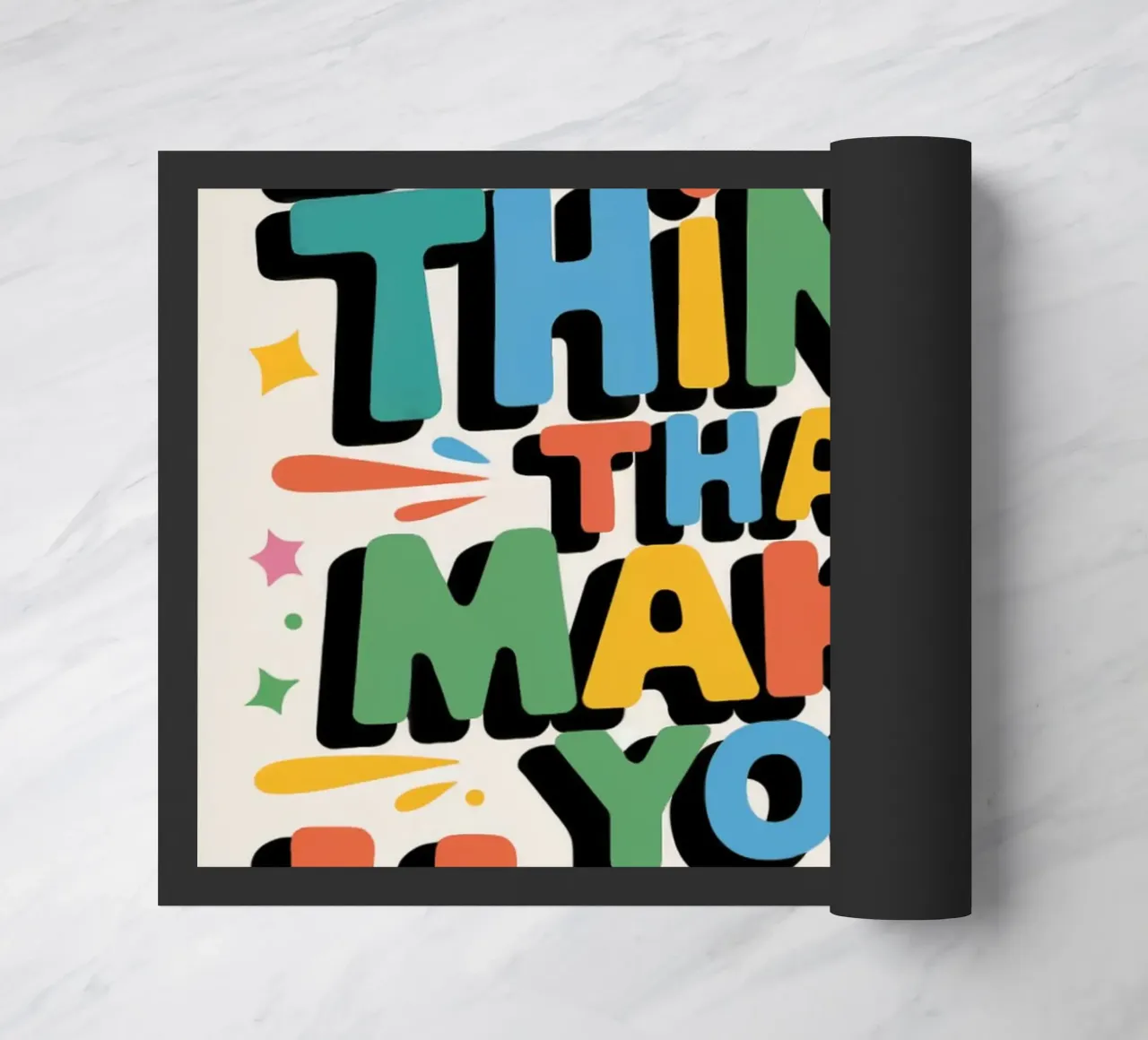 Do The Things That Make You Happy doormat by logic