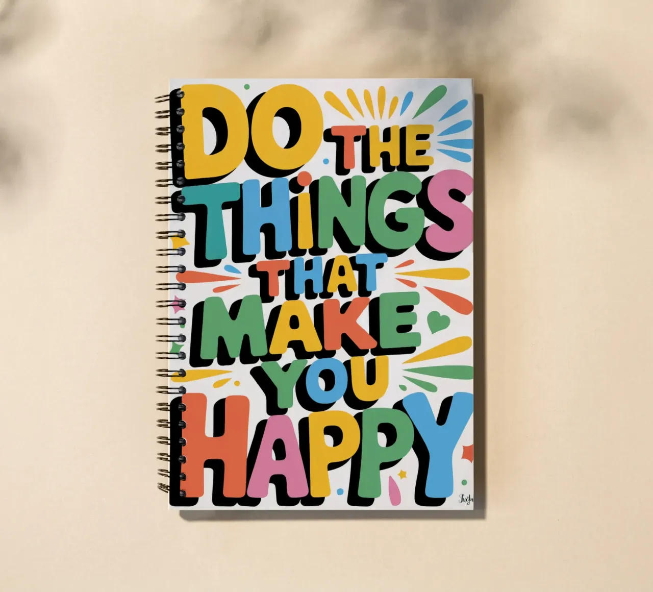 Do The Things That Make You Happy spiral notebook by logic
