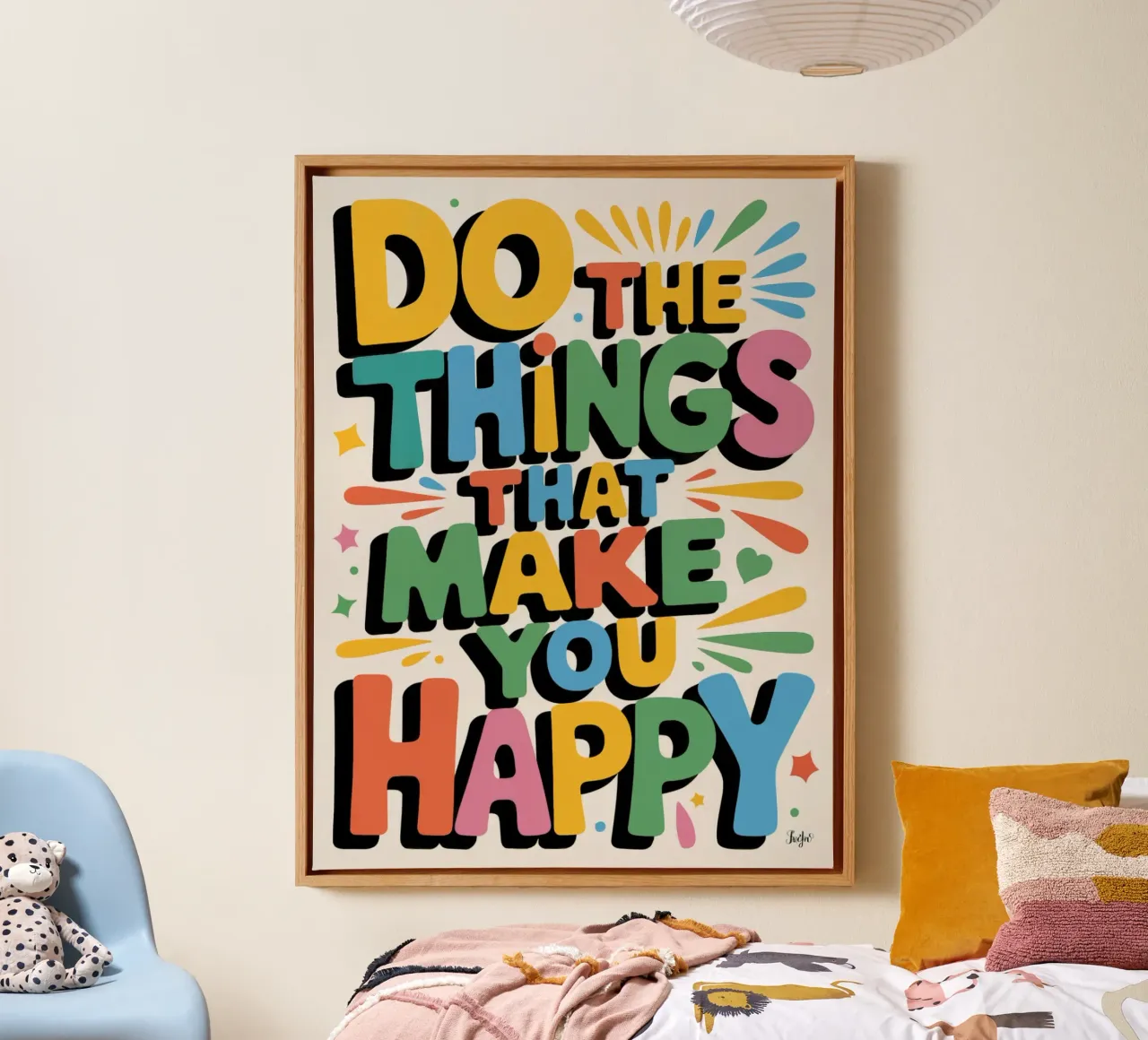 Do The Things That Make You Happy canvas by logic