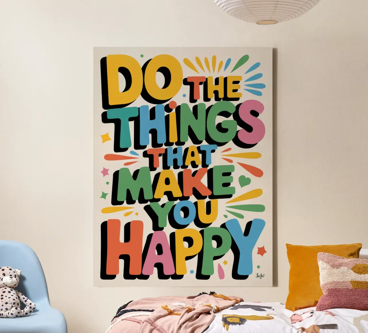 Do The Things That Make You Happy canvas by logic
