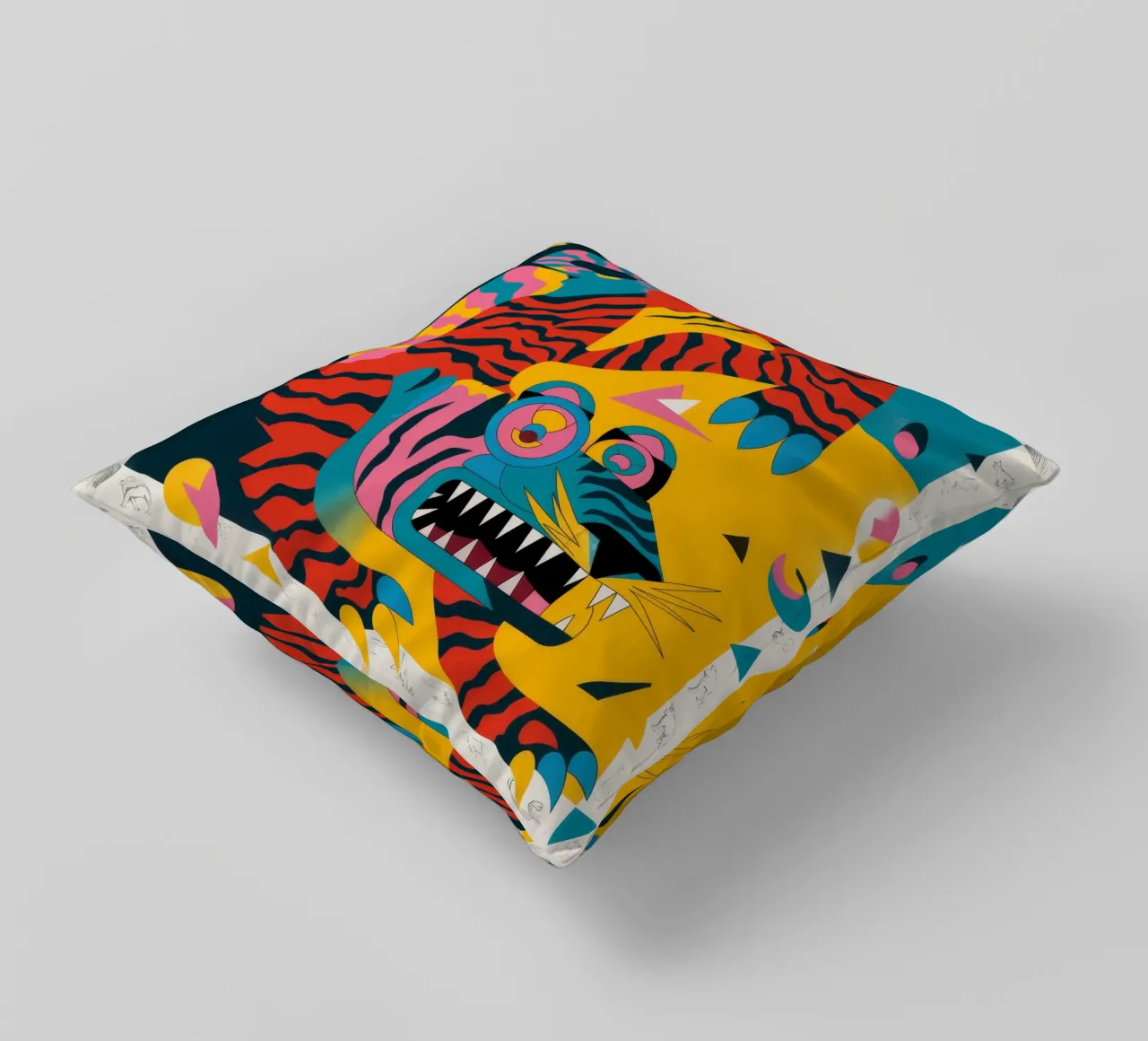 Fierce Creature decorative cushion by Monarco Virtuoso