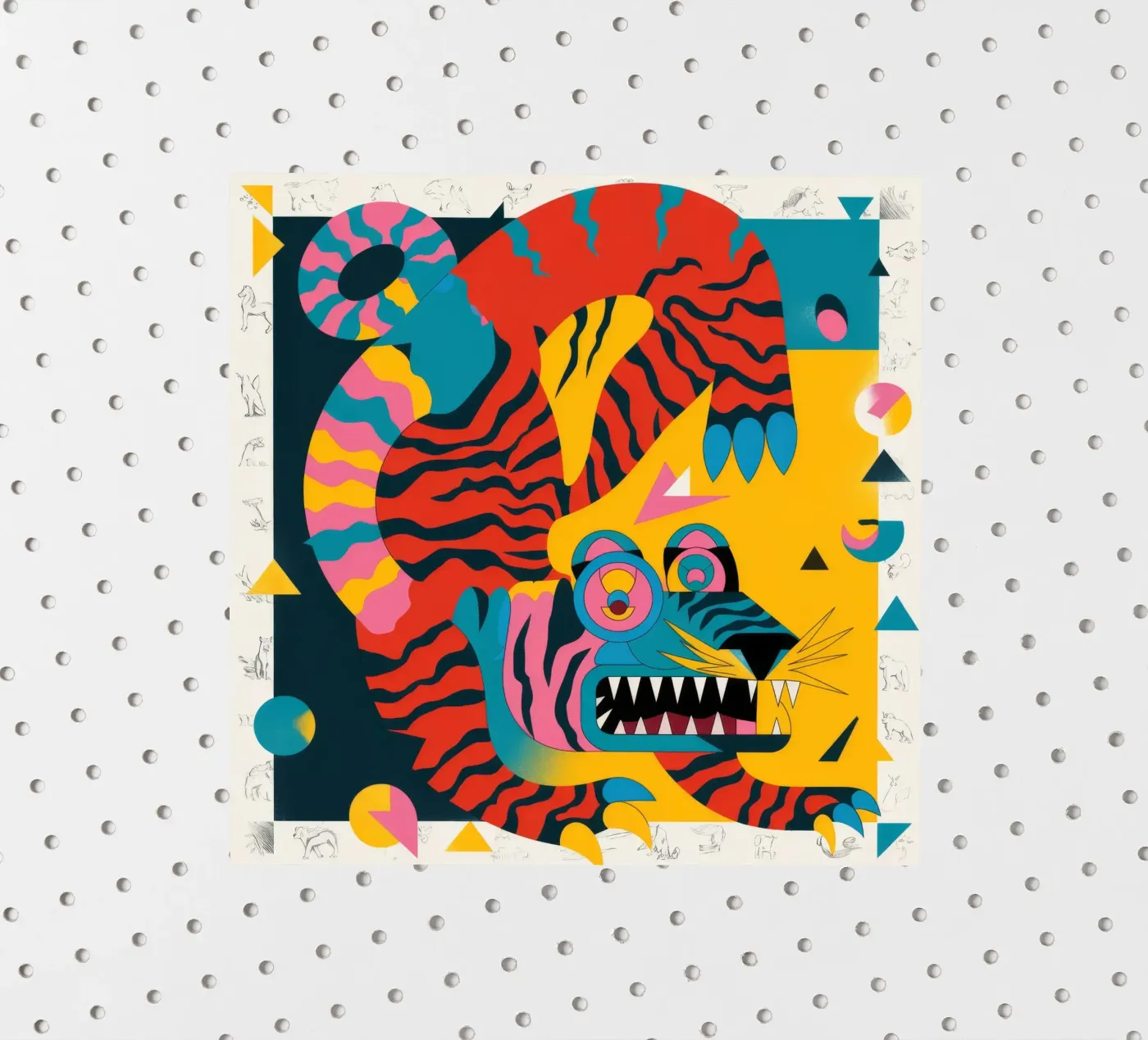 Fel schepsel sticker van Monarco Virtuoso