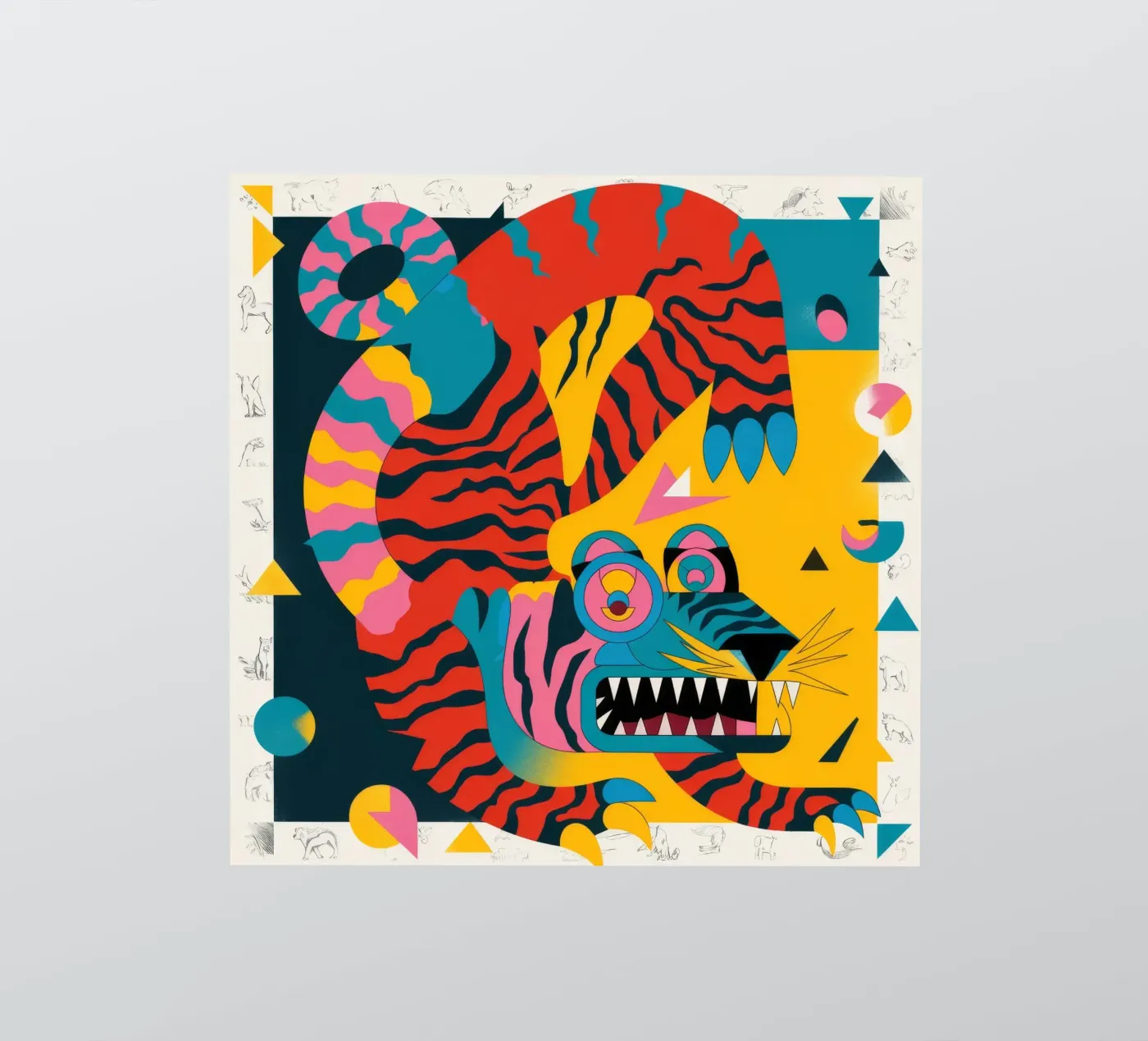 Fel schepsel sticker van Monarco Virtuoso