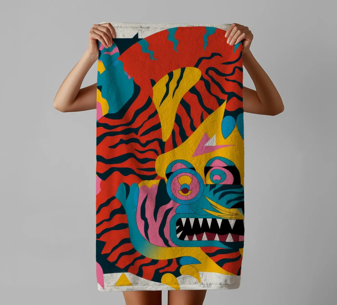 Fierce Creature towel by Monarco Virtuoso