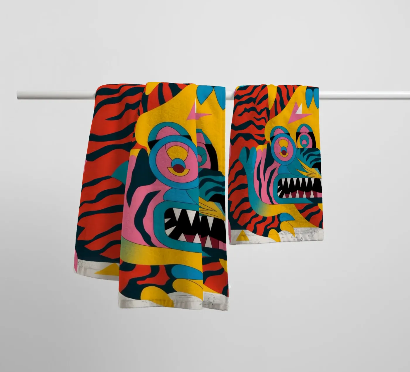 Fierce Creature towel by Monarco Virtuoso