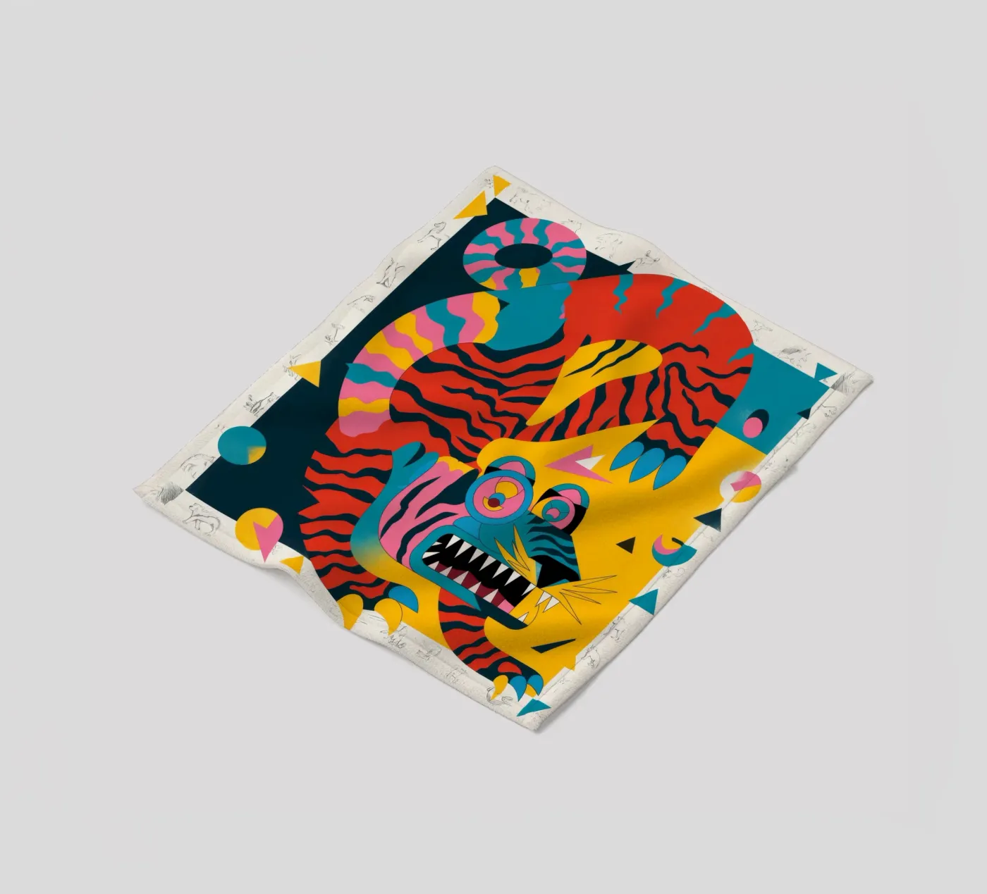 Fierce Creature fleece blanket by Monarco Virtuoso